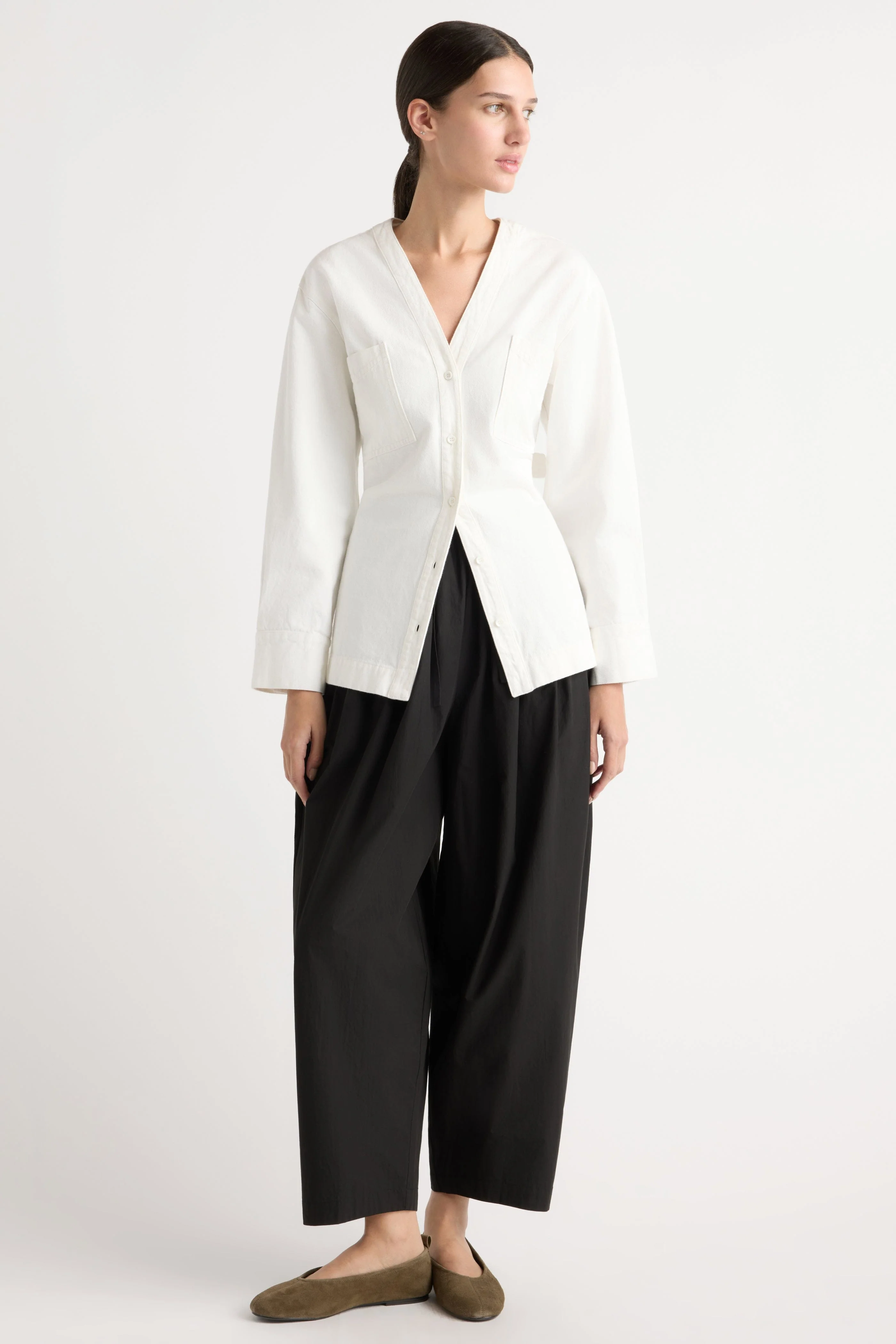 Emmett Cinch-Waist Denim Jacket - Image 3