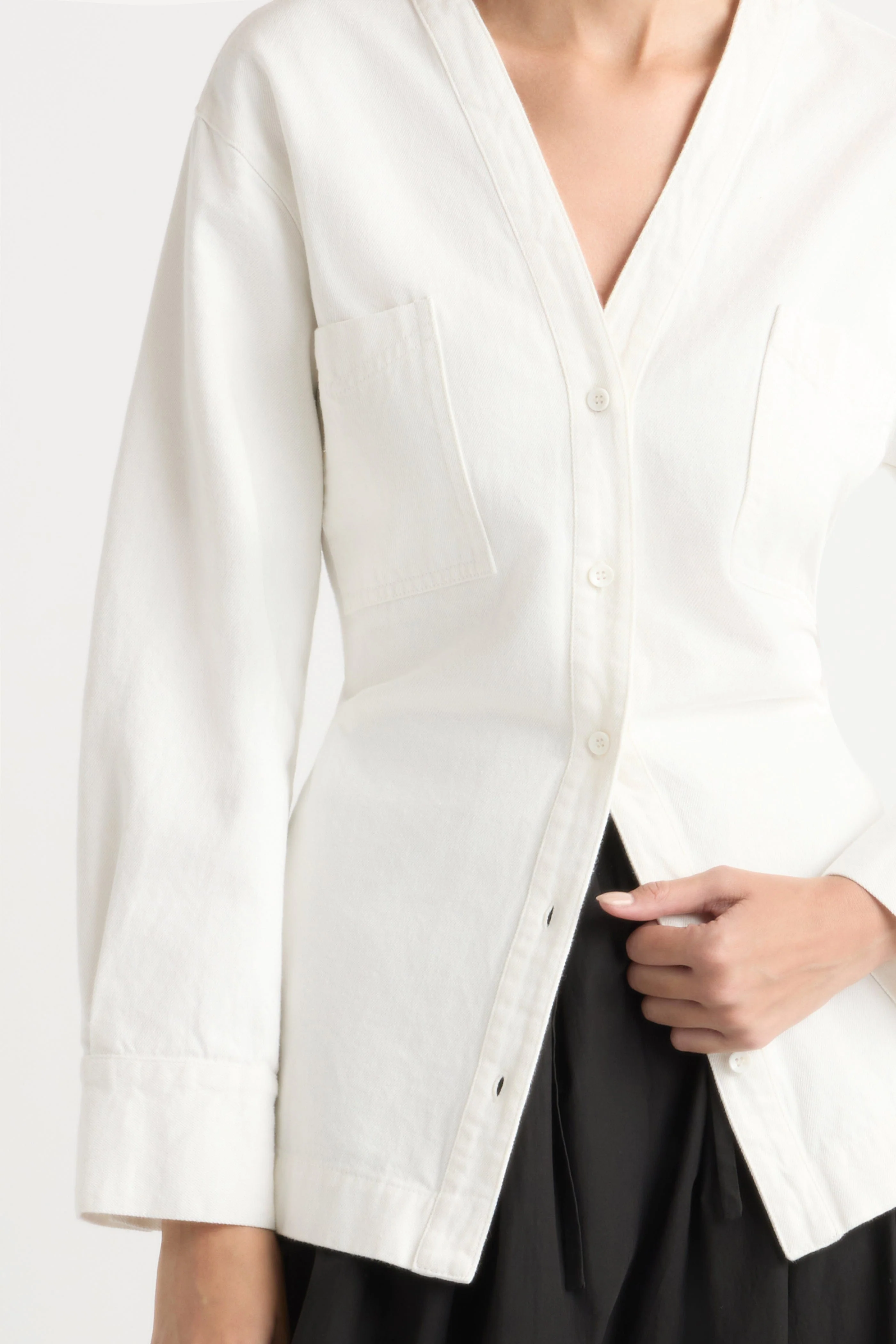Emmett Cinch-Waist Denim Jacket - Image 4