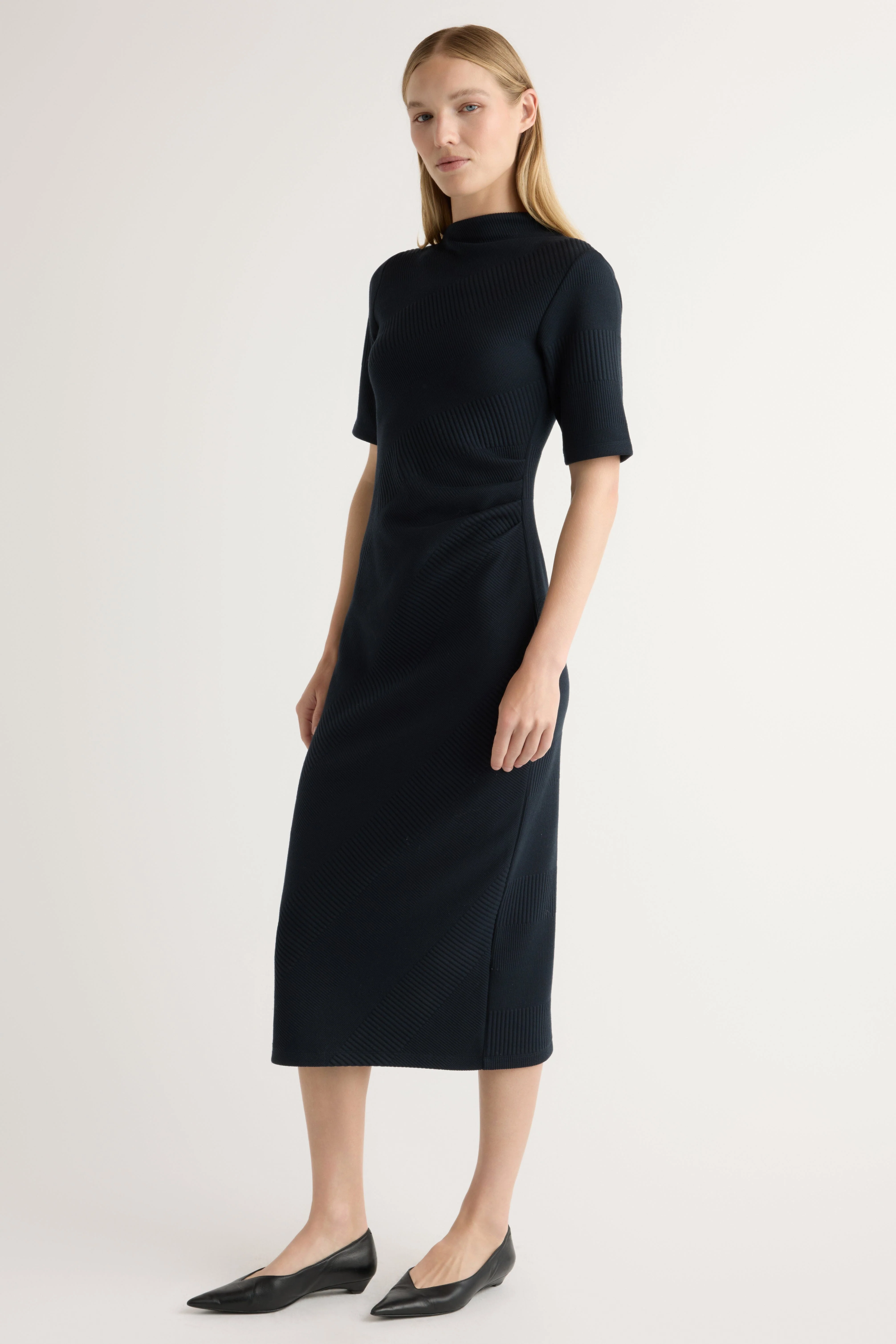 Evie Ribbed-Knit Jersey Dress - Image 5