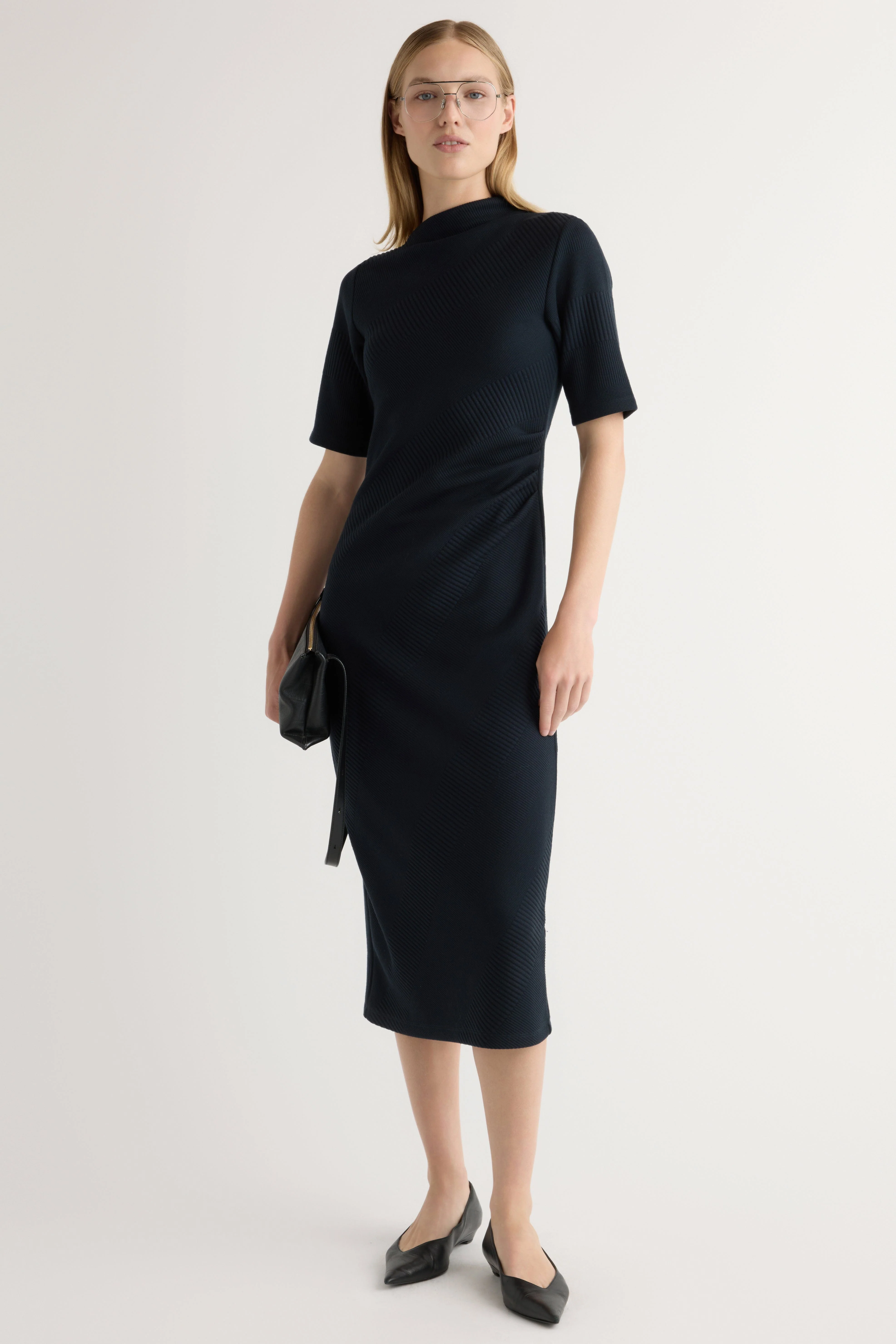 Evie Ribbed-Knit Jersey Dress - Image 7