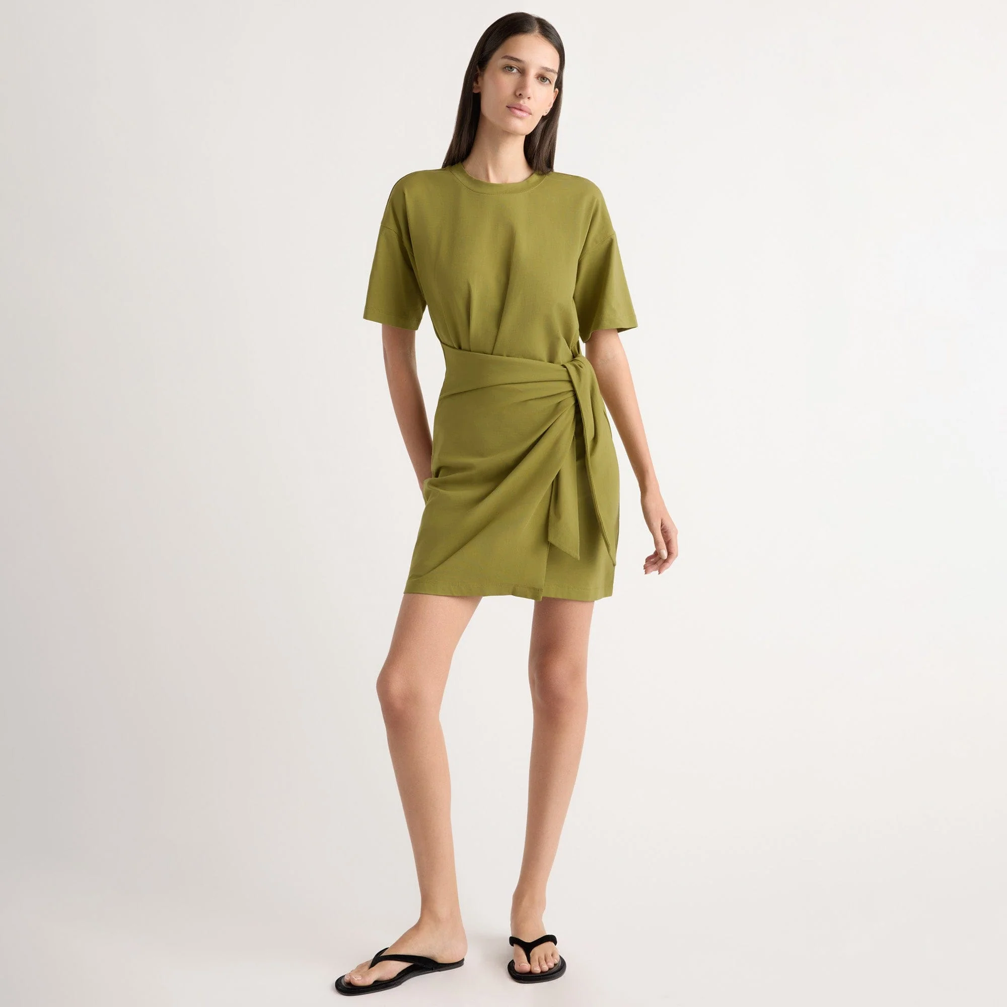 Fallon Organic Cotton T-Shirt Wrap Dress