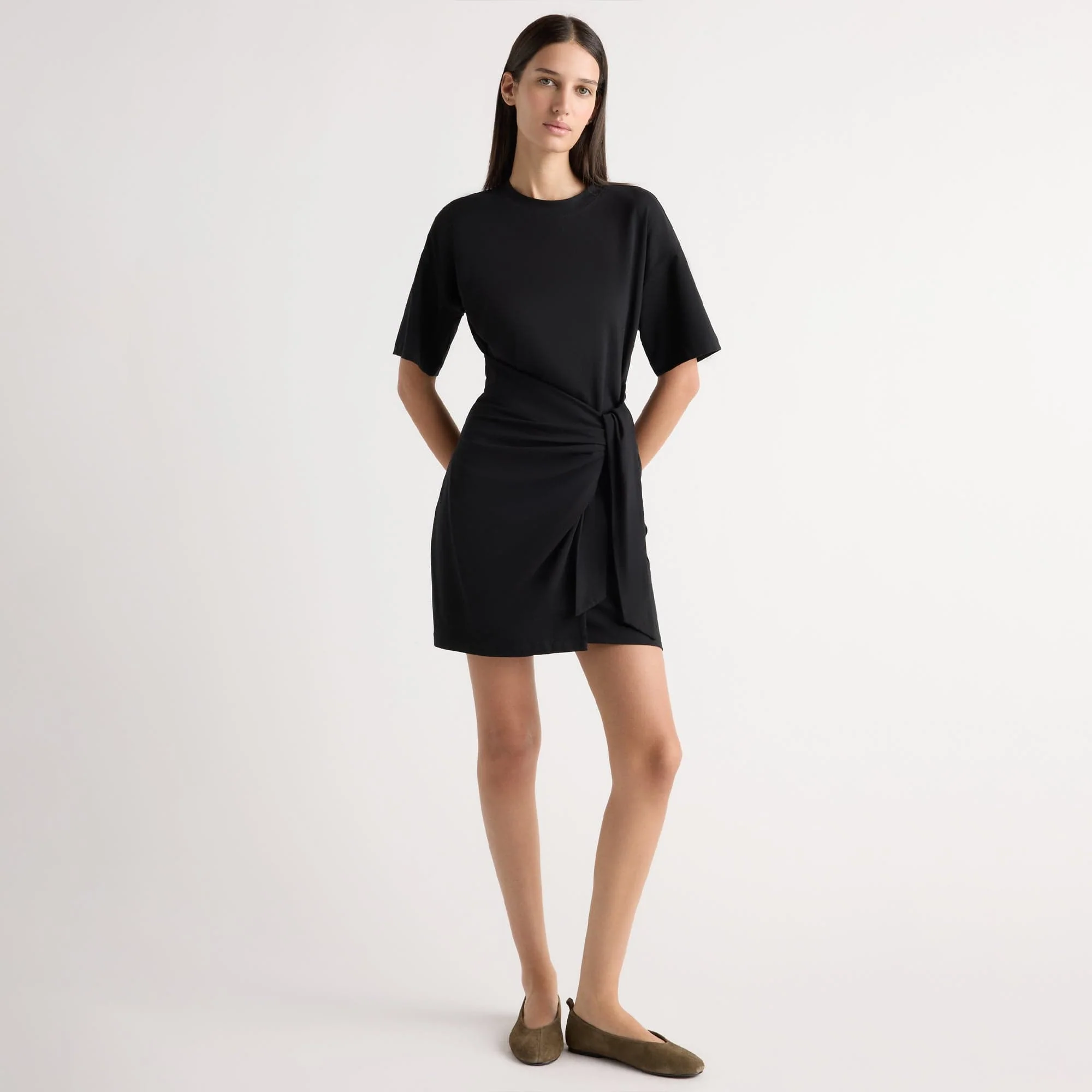 Fallon Organic Cotton T-Shirt Wrap Dress