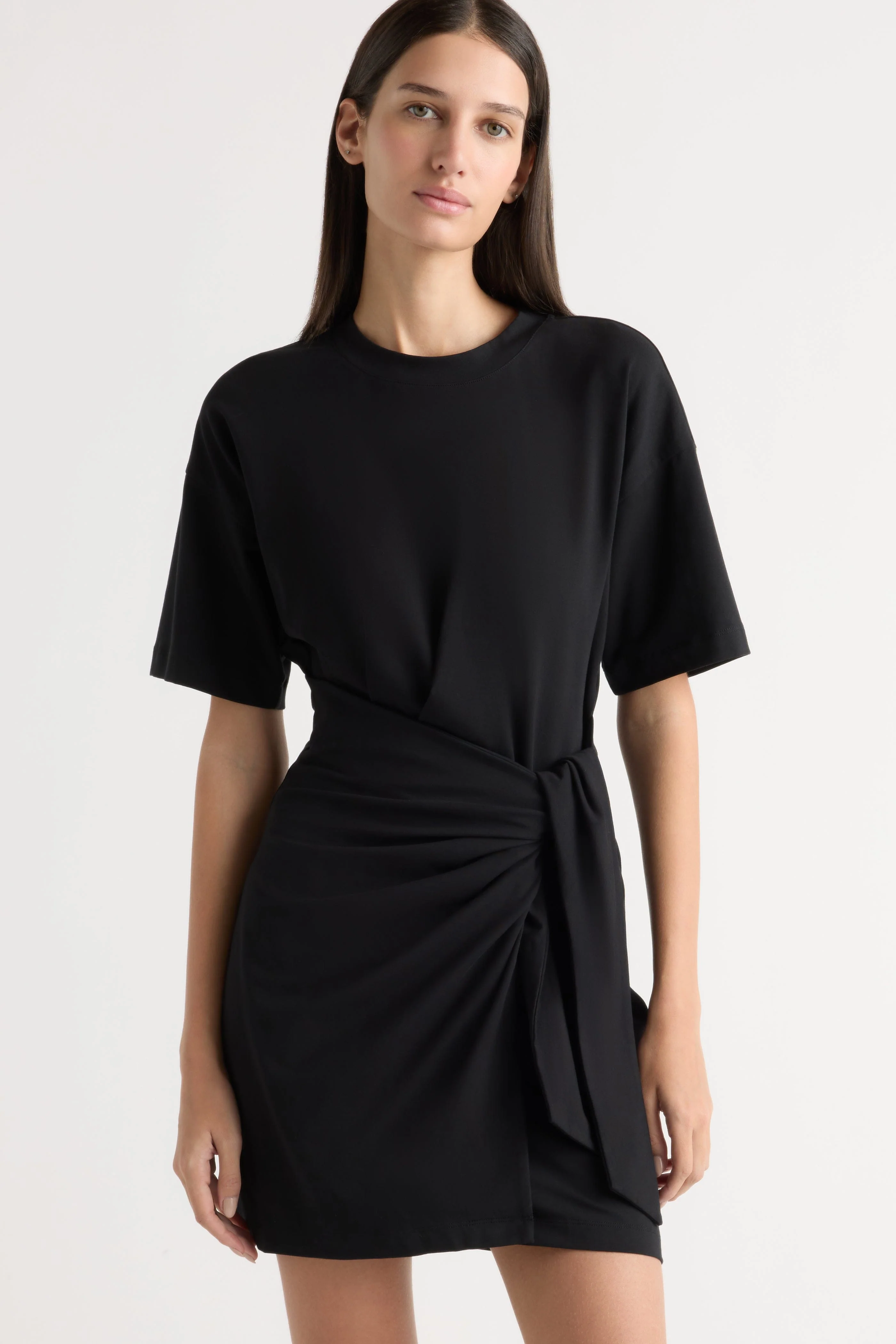 Fallon Organic Cotton T-Shirt Wrap Dress - Image 3