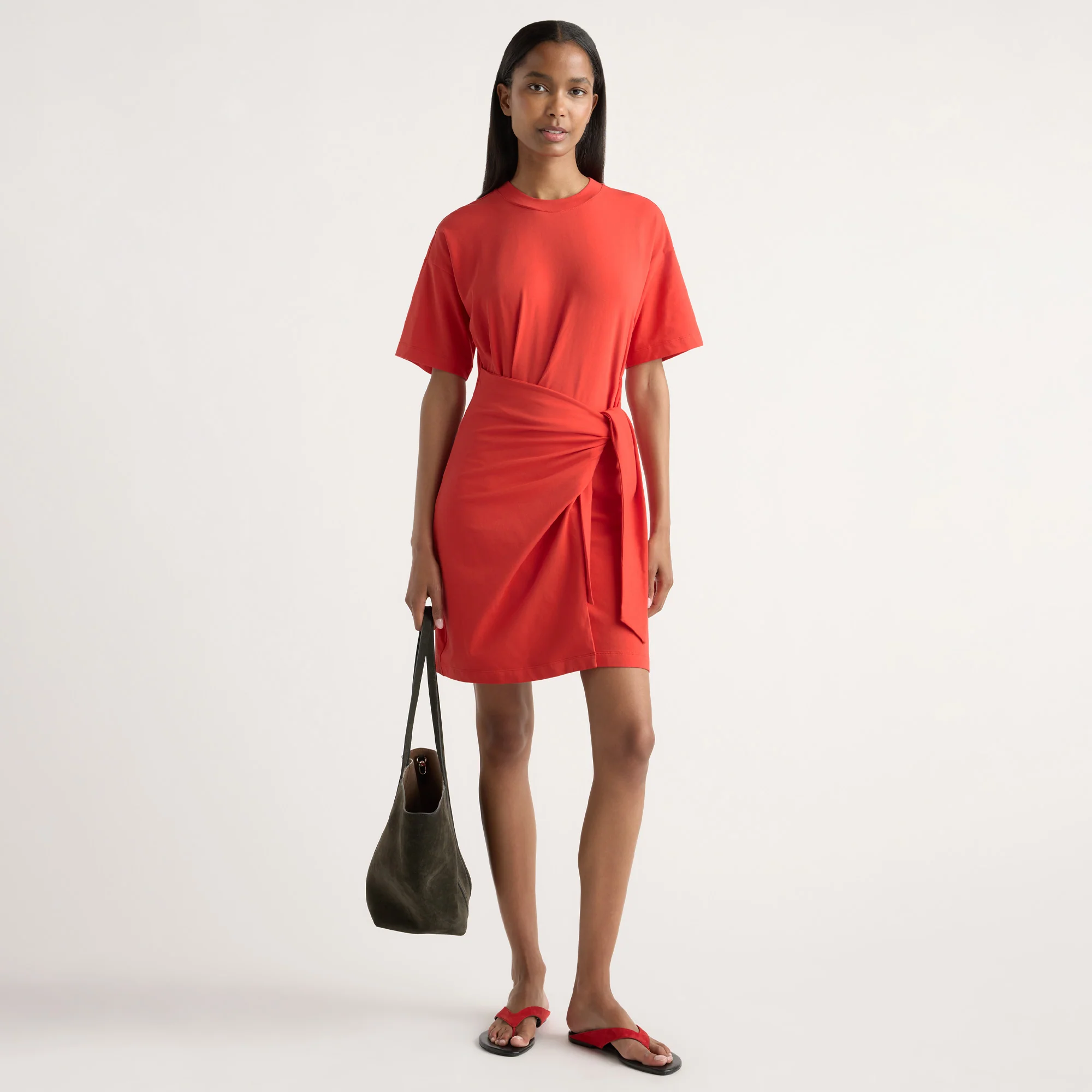 Fallon Organic Cotton T-Shirt Wrap Dress