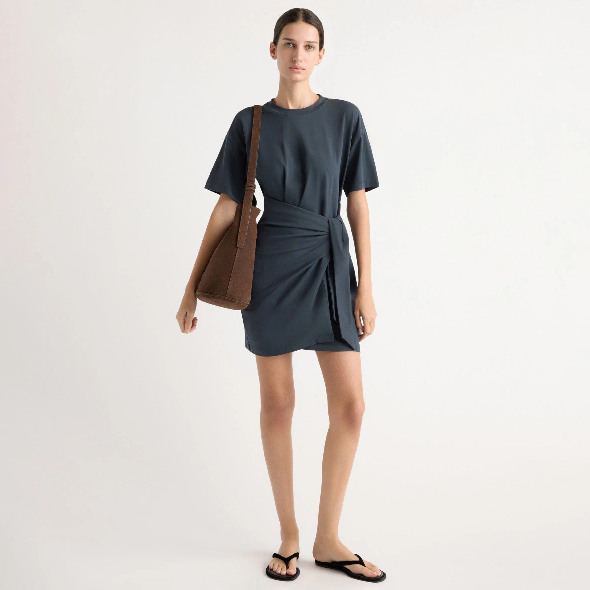 Fallon Organic Cotton T-Shirt Wrap Dress