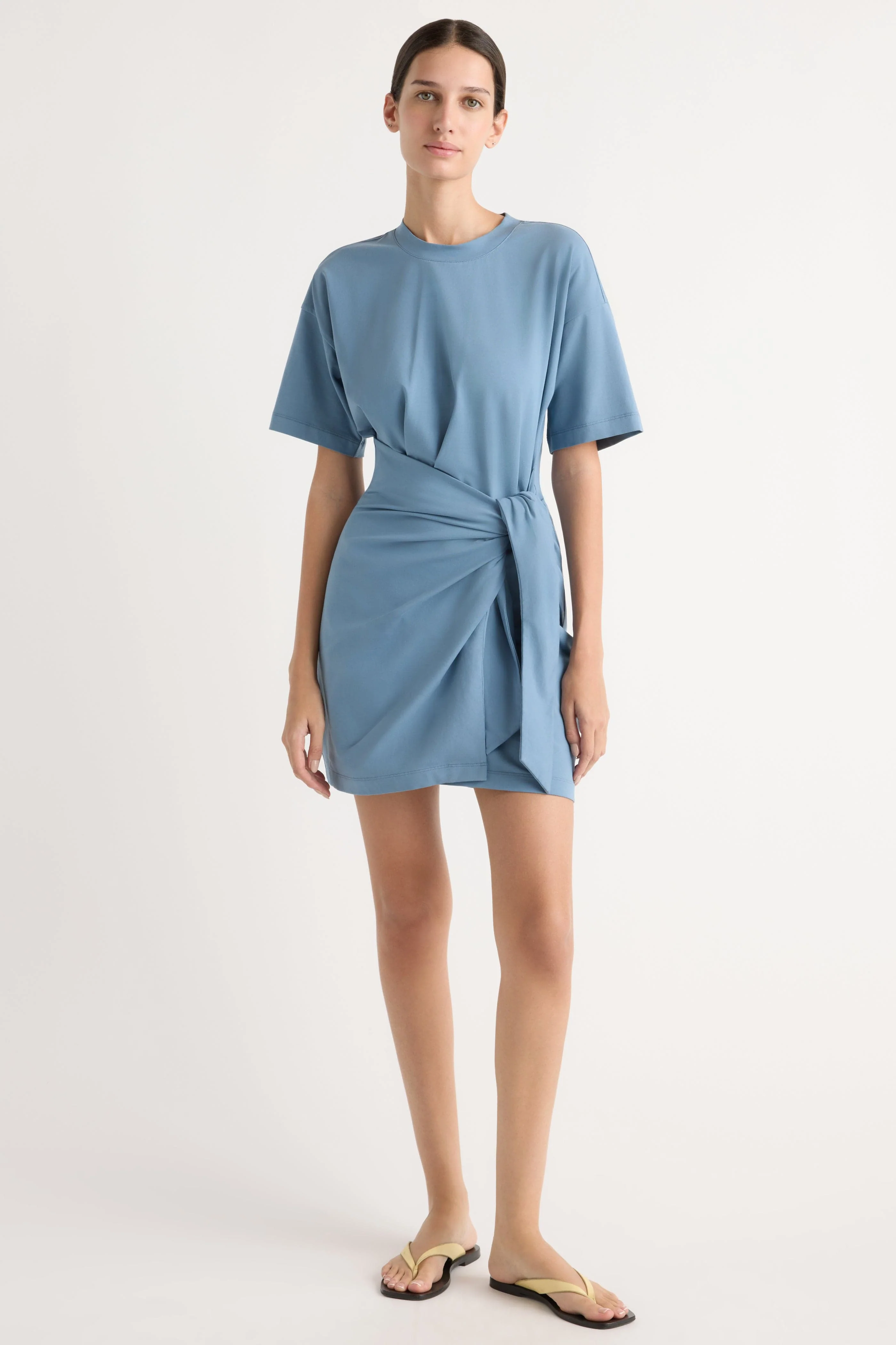 Fallon Organic Cotton T-Shirt Wrap Dress - Image 2