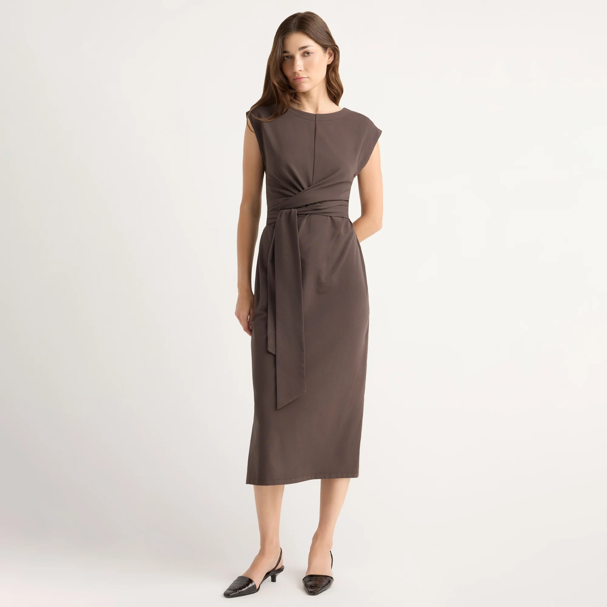 Fei Tie-Front Organic Cotton Dress