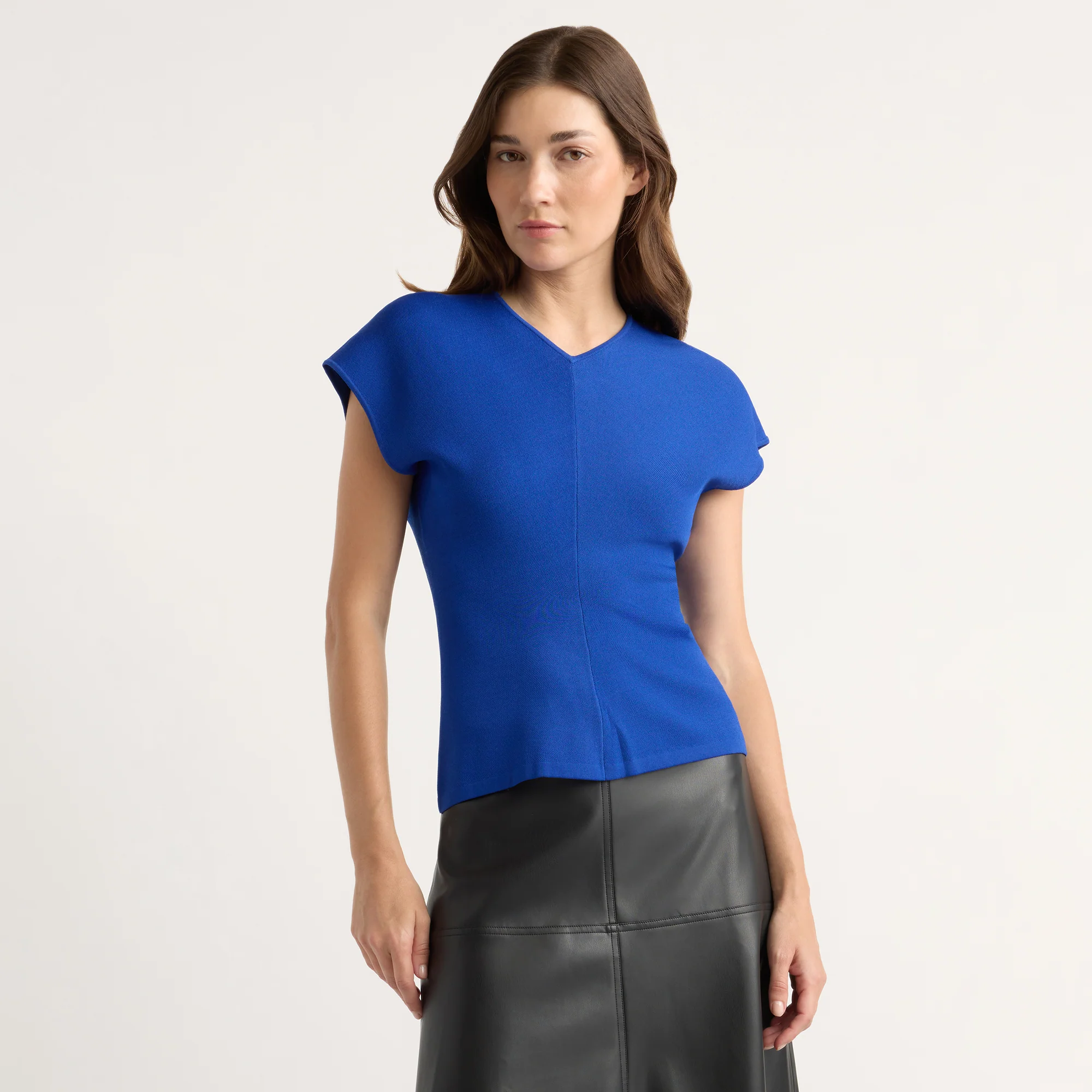 Finn Relaxed-Ruched Sweater Top