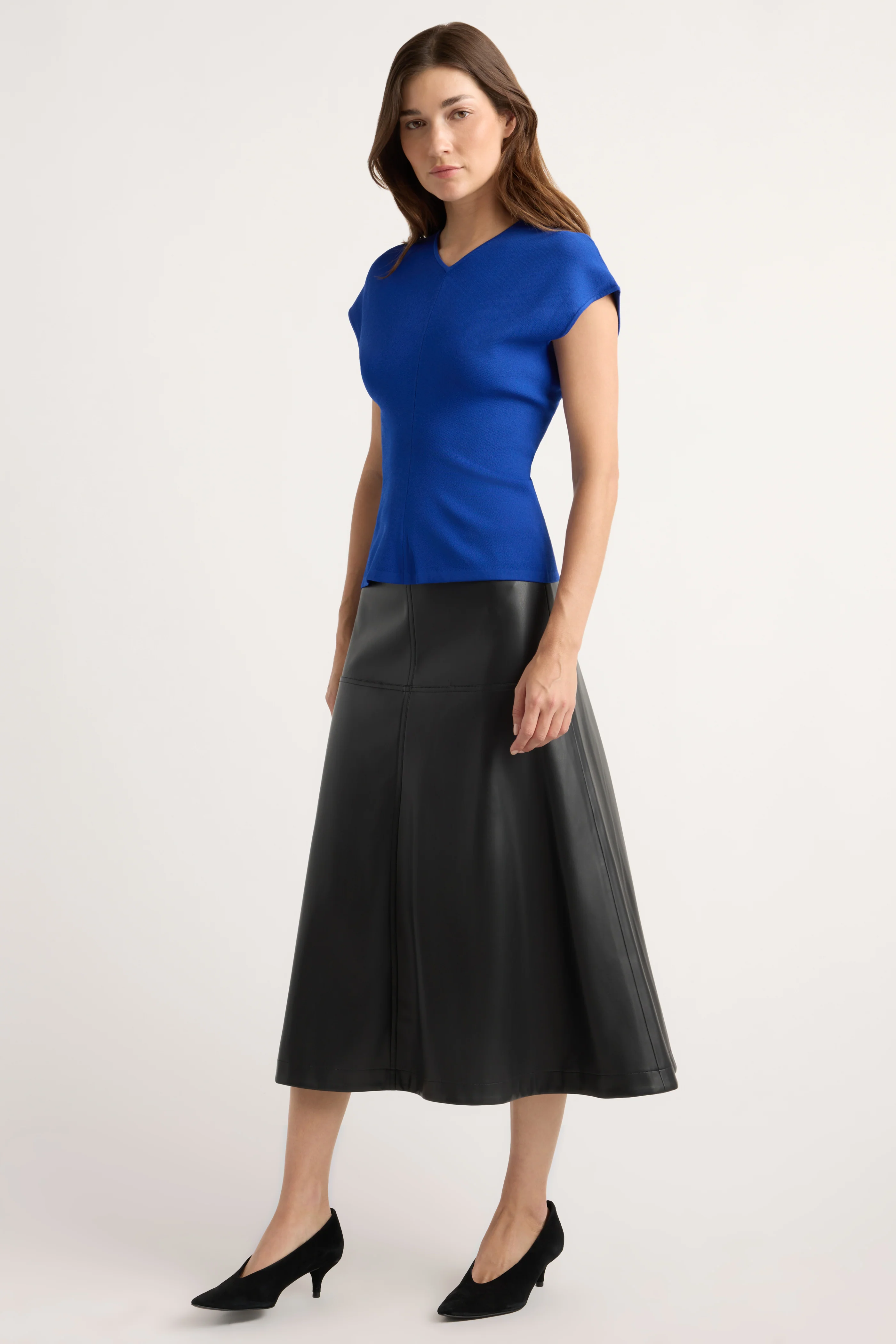 Finn Relaxed-Ruched Sweater Top - Image 3
