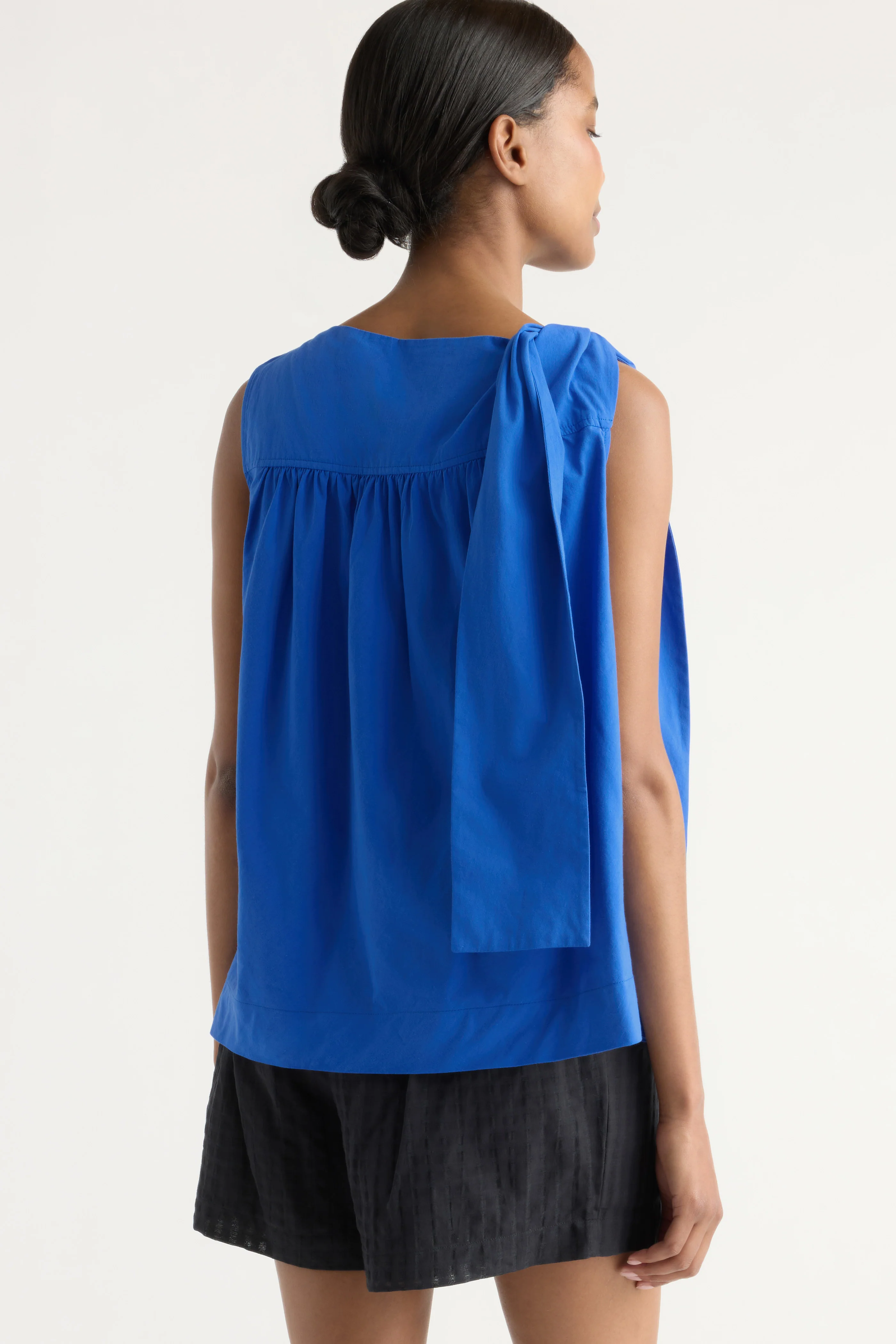 Florence Tie-Shoulder Cotton Blouse - Image 5