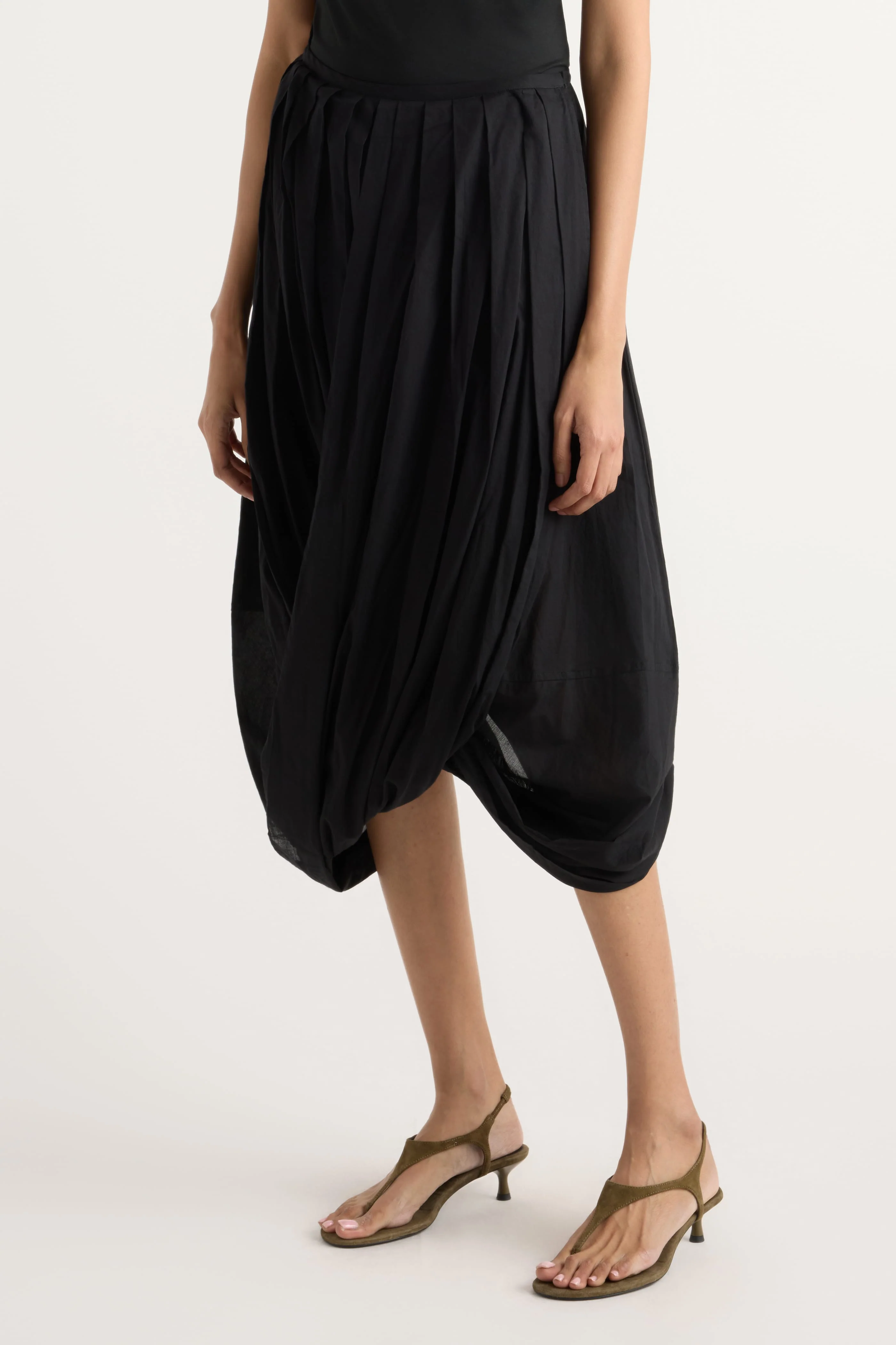 Freya Gathered Drape Maxi Skirt - Image 3
