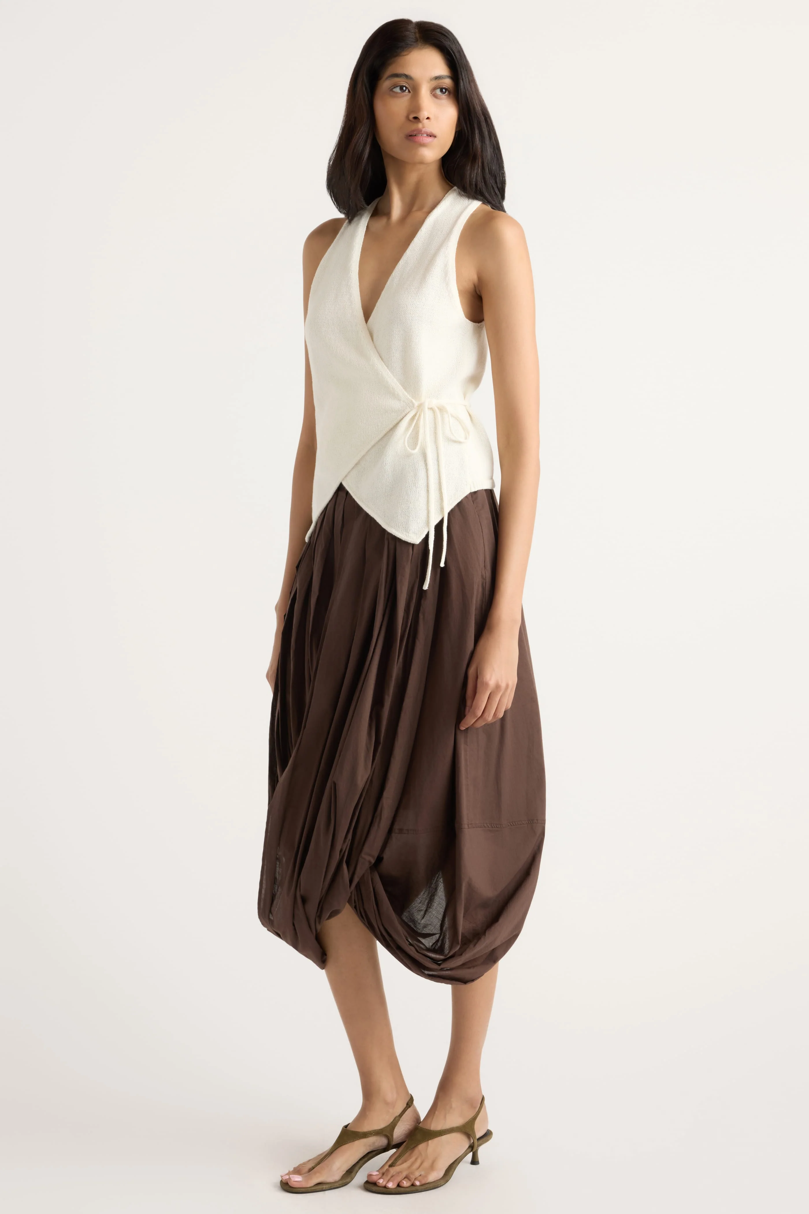 Freya Gathered Drape Maxi Skirt - Image 2