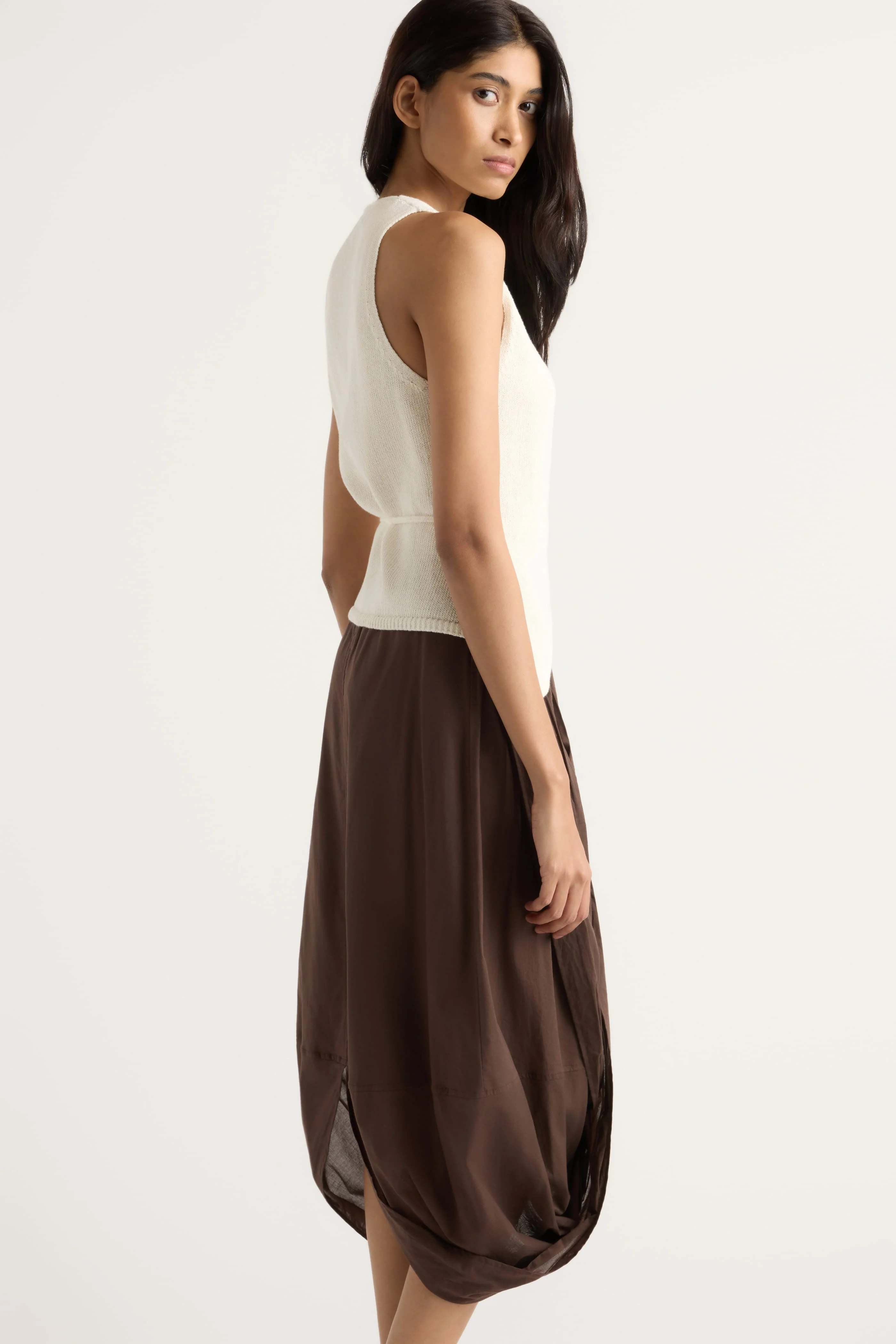 Freya Gathered Drape Maxi Skirt - Image 5