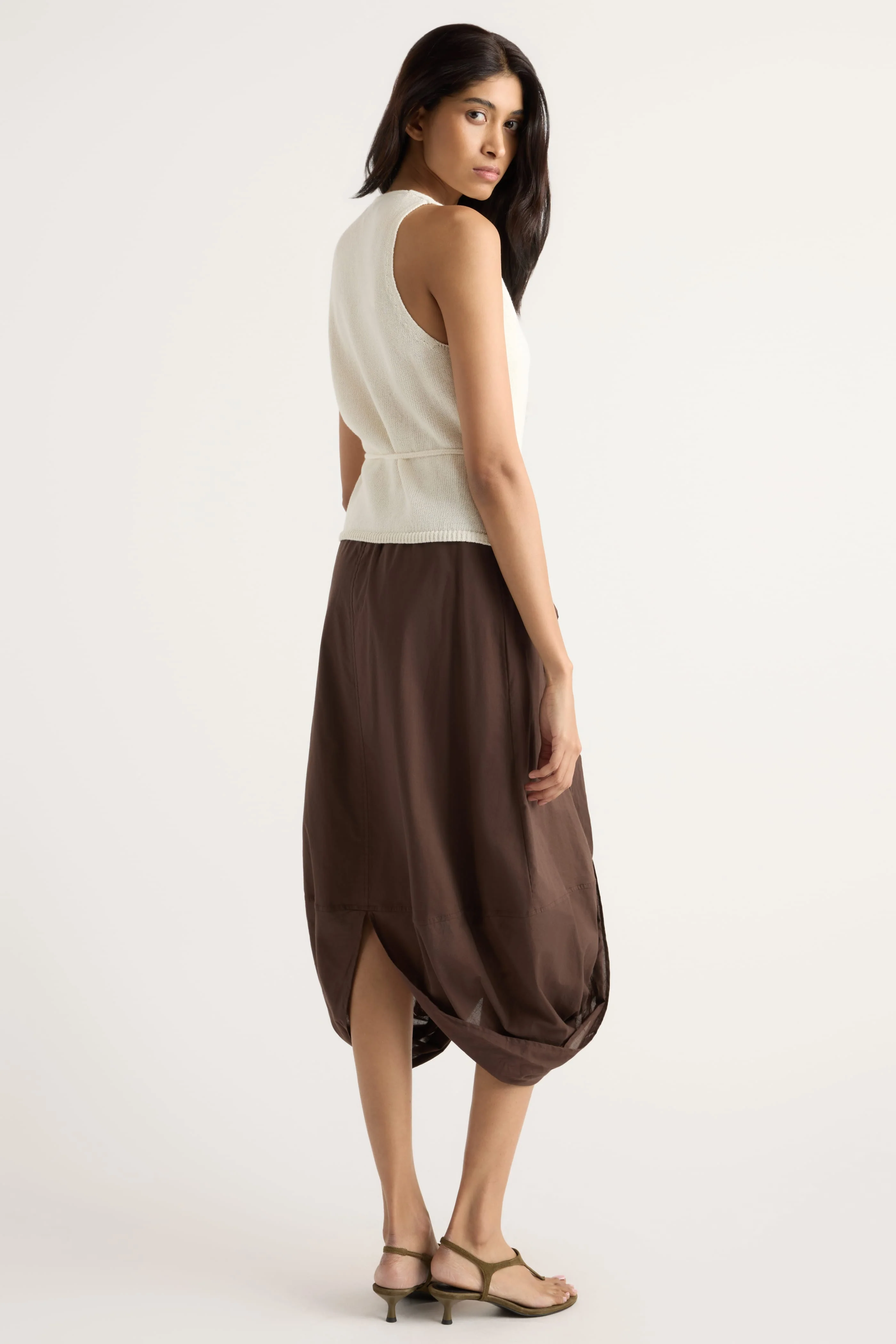 Freya Gathered Drape Maxi Skirt - Image 7
