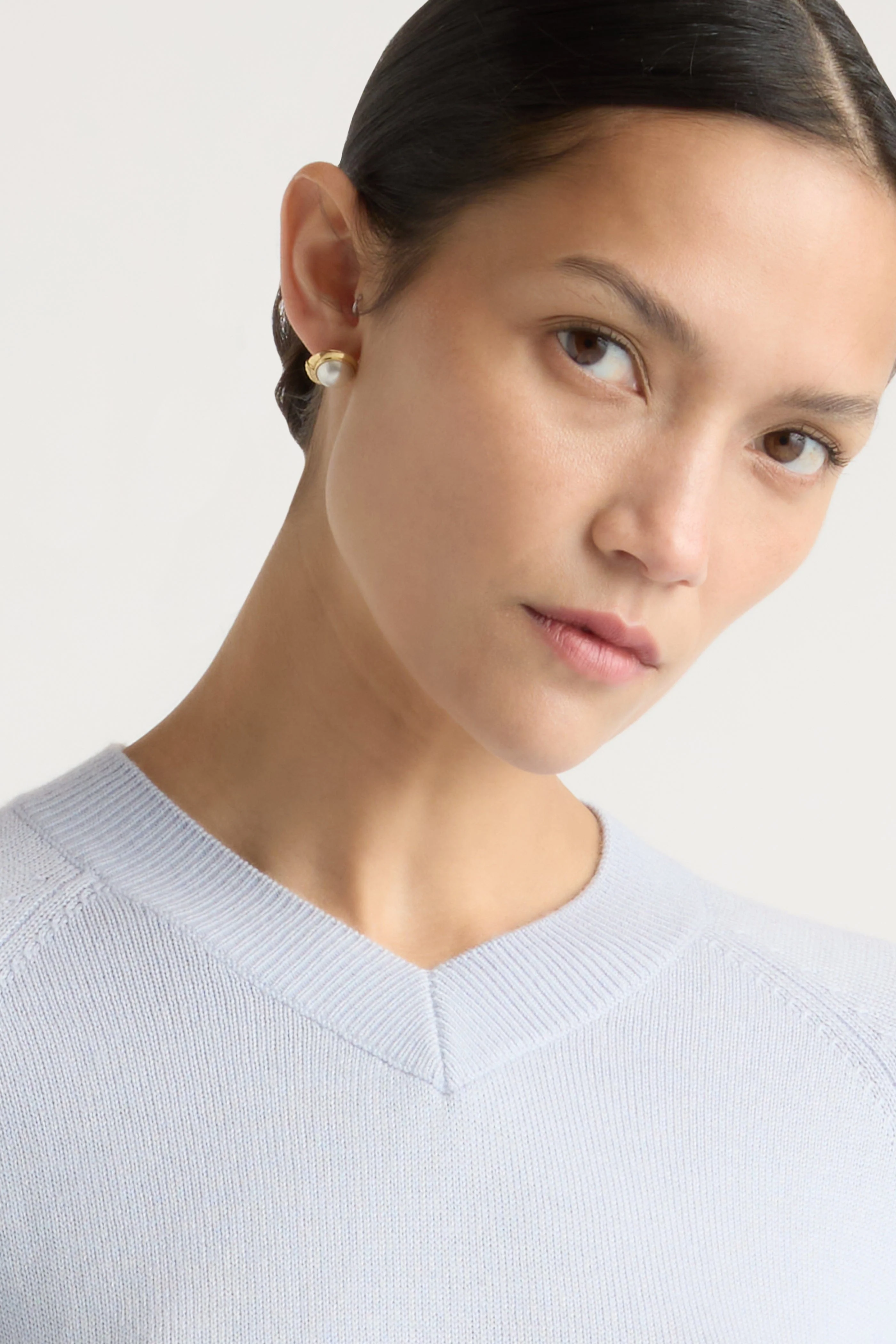 Gabby Wool-Blend V-Neck Sweater - Image 4