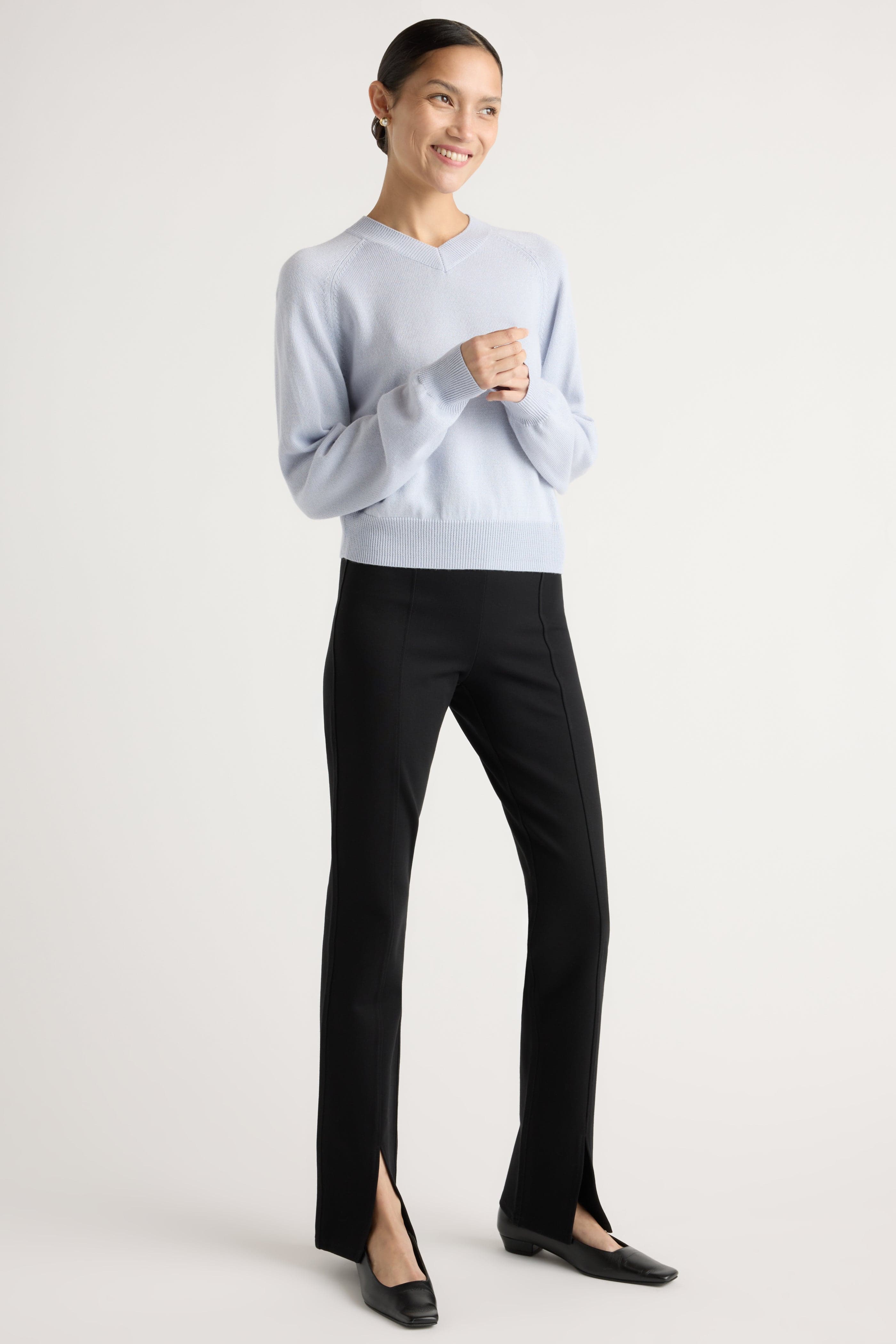 Gabby Wool-Blend V-Neck Sweater - Image 5