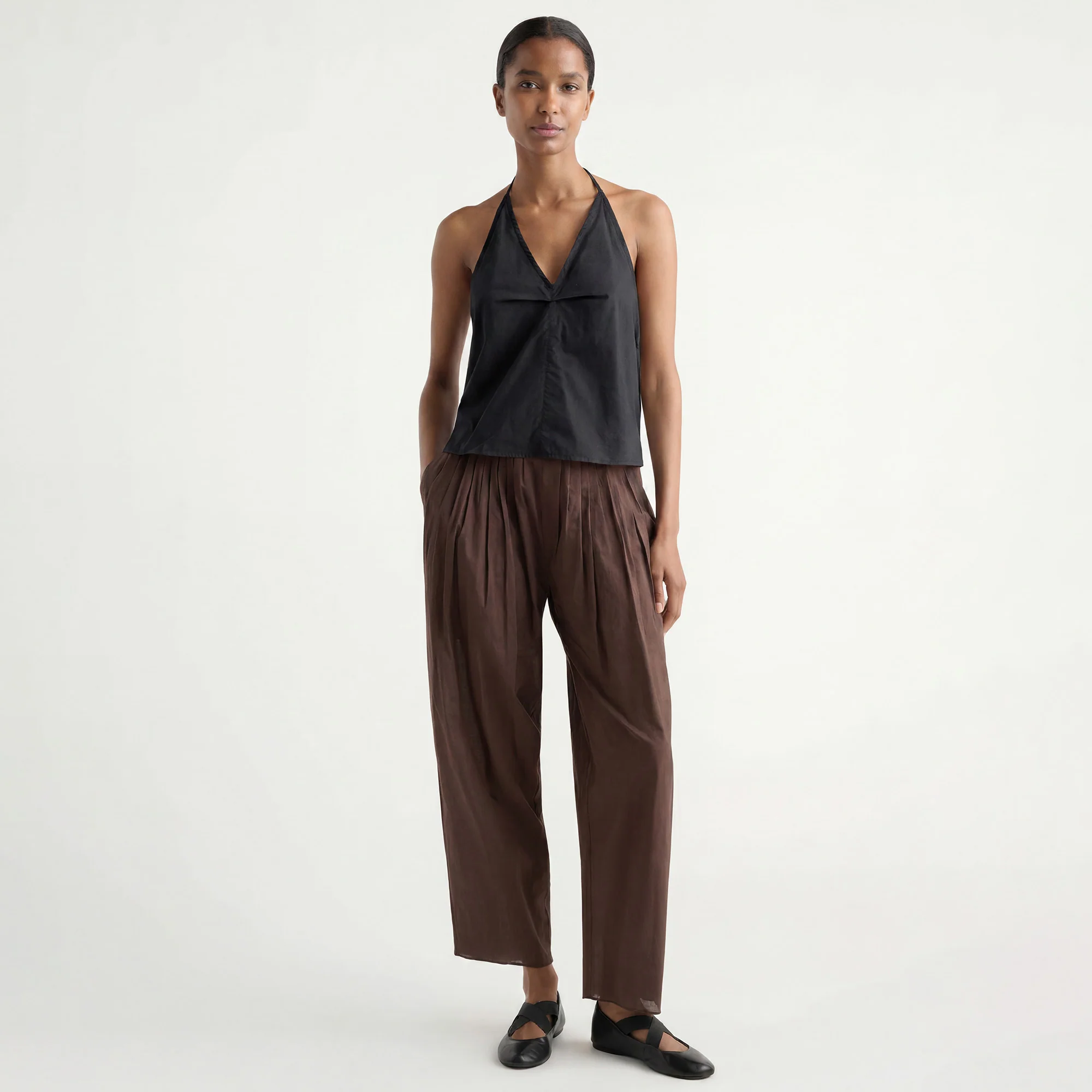 Garima Shirred Organic Cotton Pant