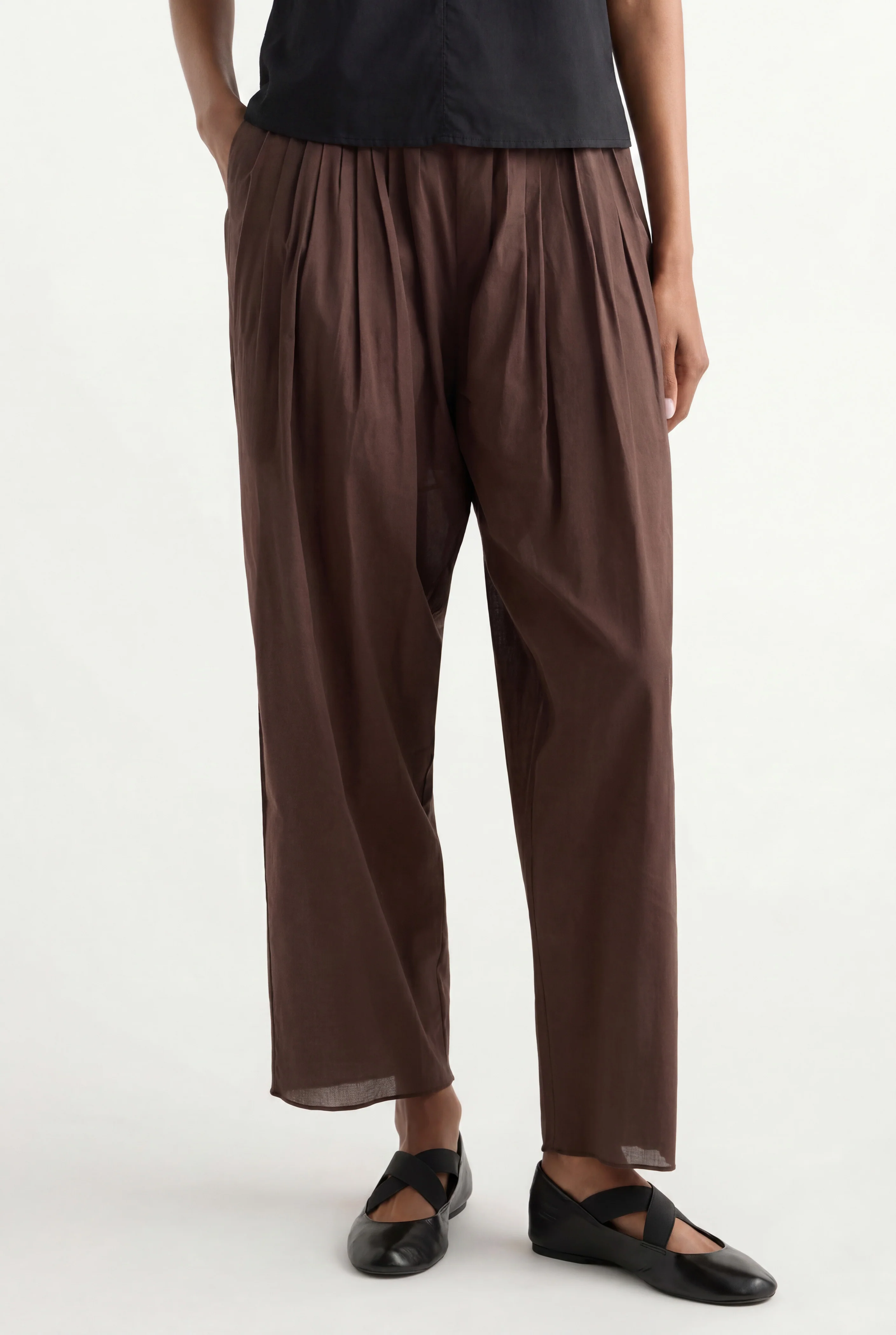 Garima Shirred Organic Cotton Pant - Image 3