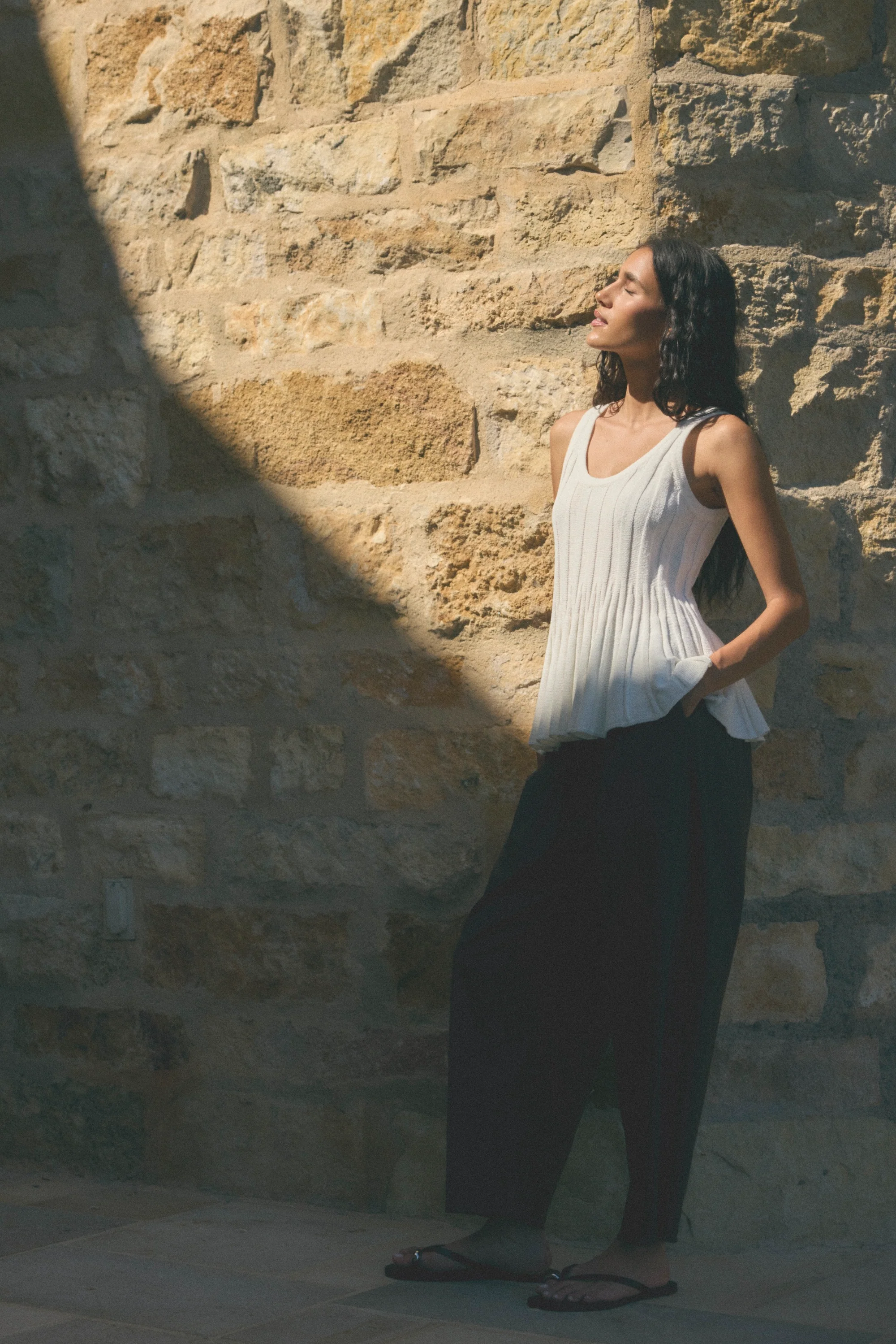 Garima Shirred Organic Cotton Pant - Image 6