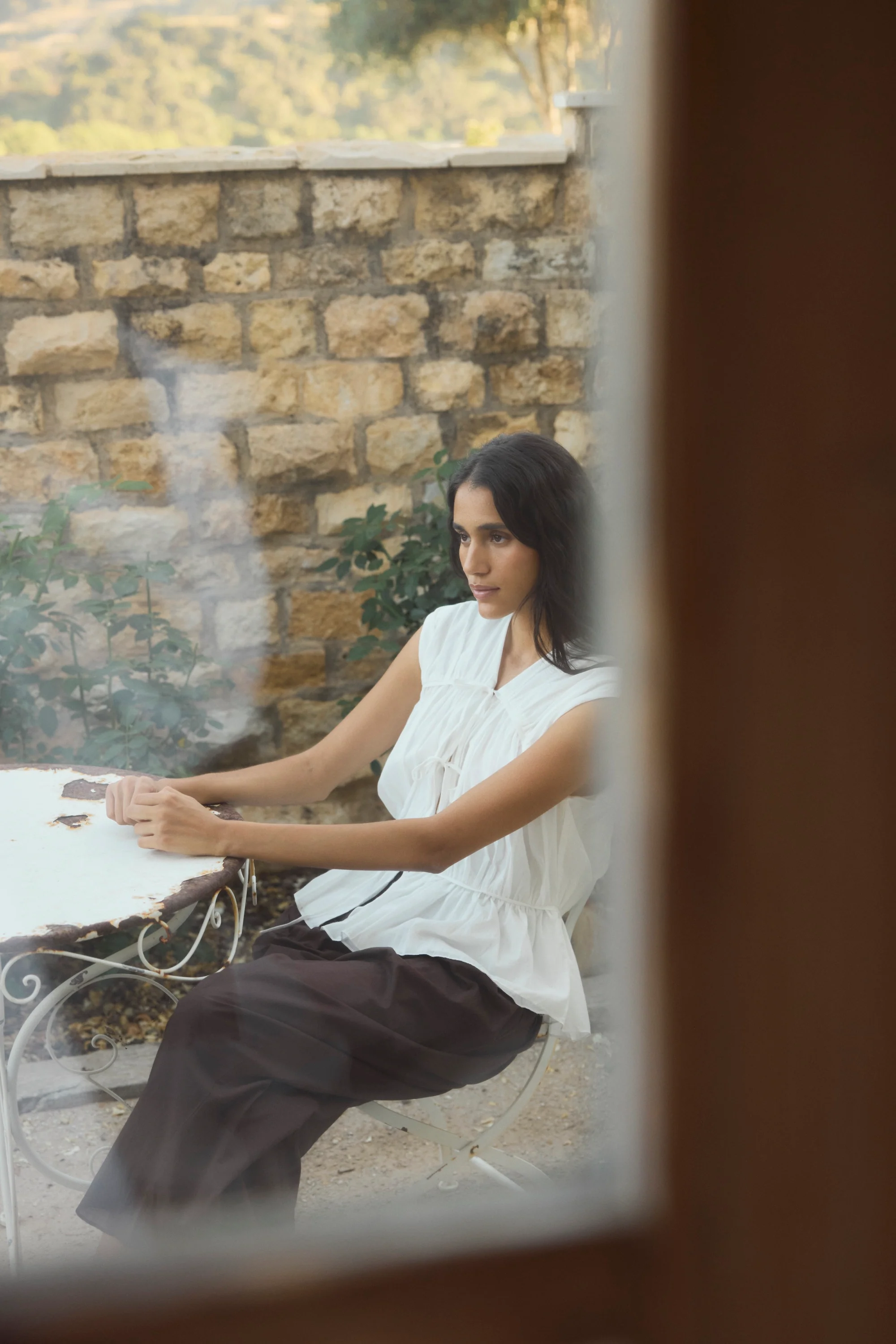 Garima Shirred Organic Cotton Pant - Image 8