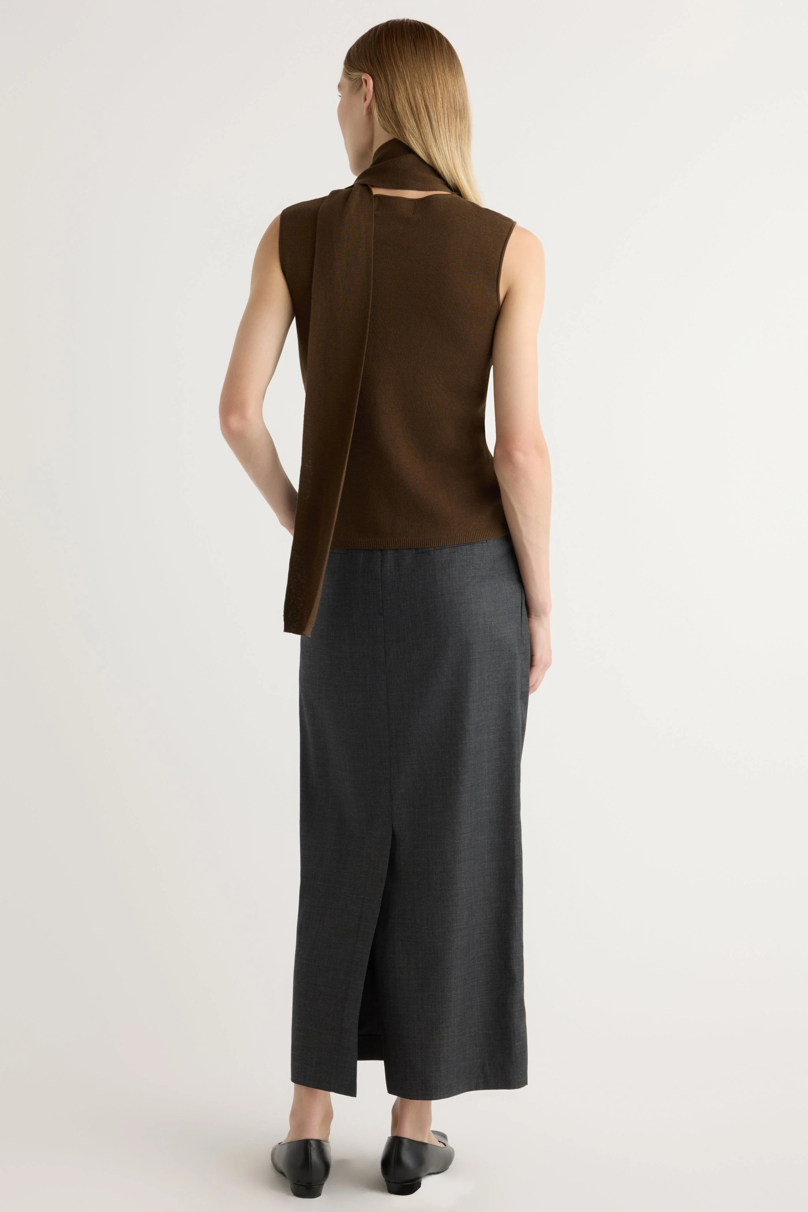 Georgina Wool-Blend Suiting Skirt - Image 7