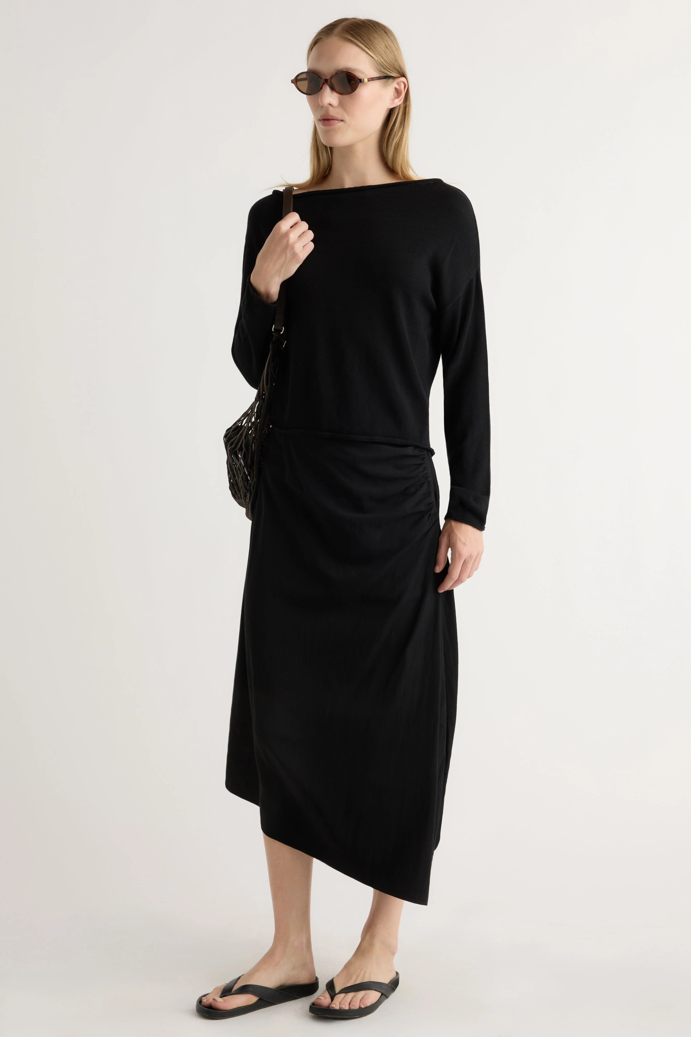 Hachi Tencel-Wool Off-Shoulder Sweater - Image 11