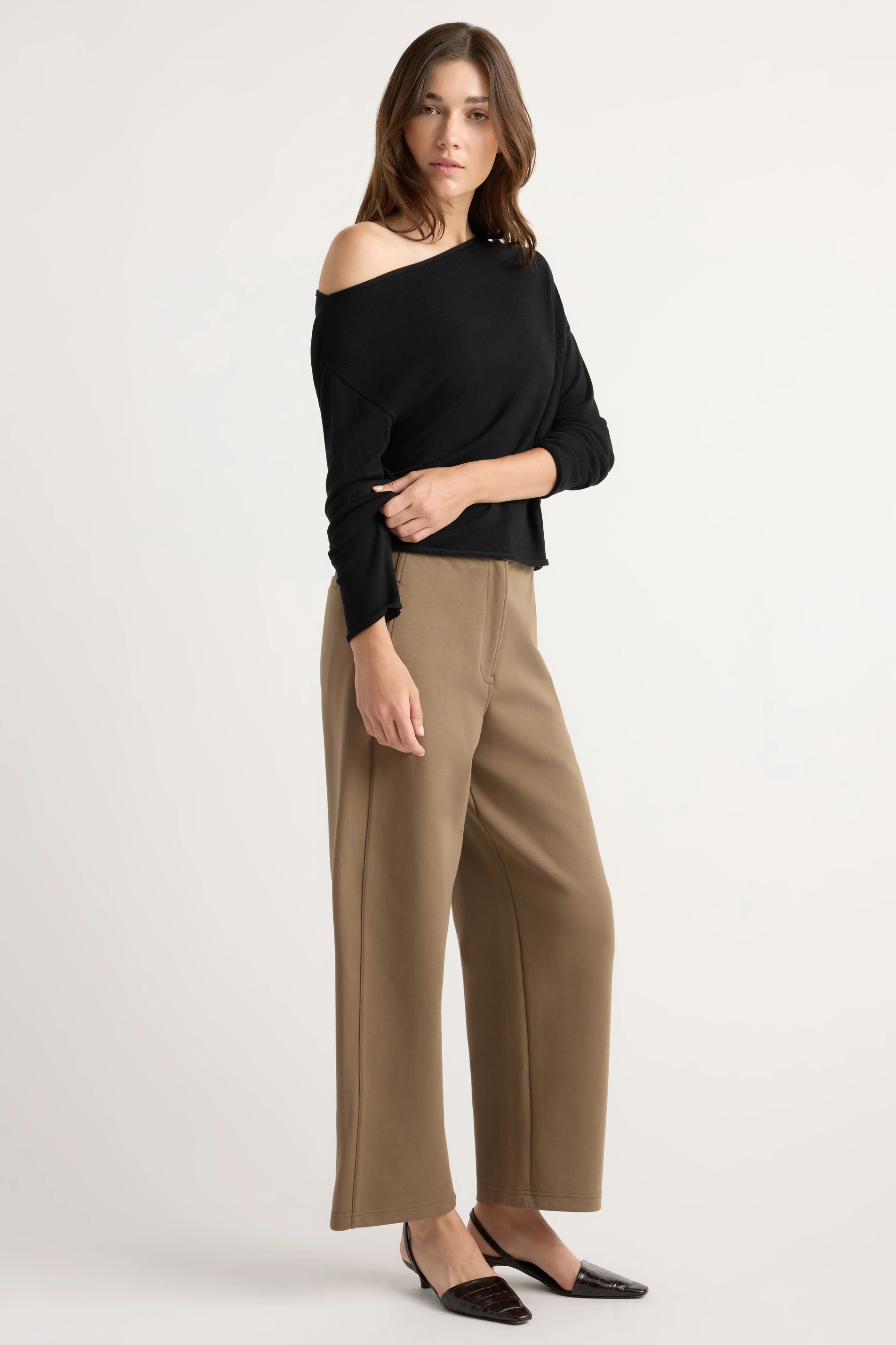 Hachi Tencel-Wool Off-Shoulder Sweater - Image 3