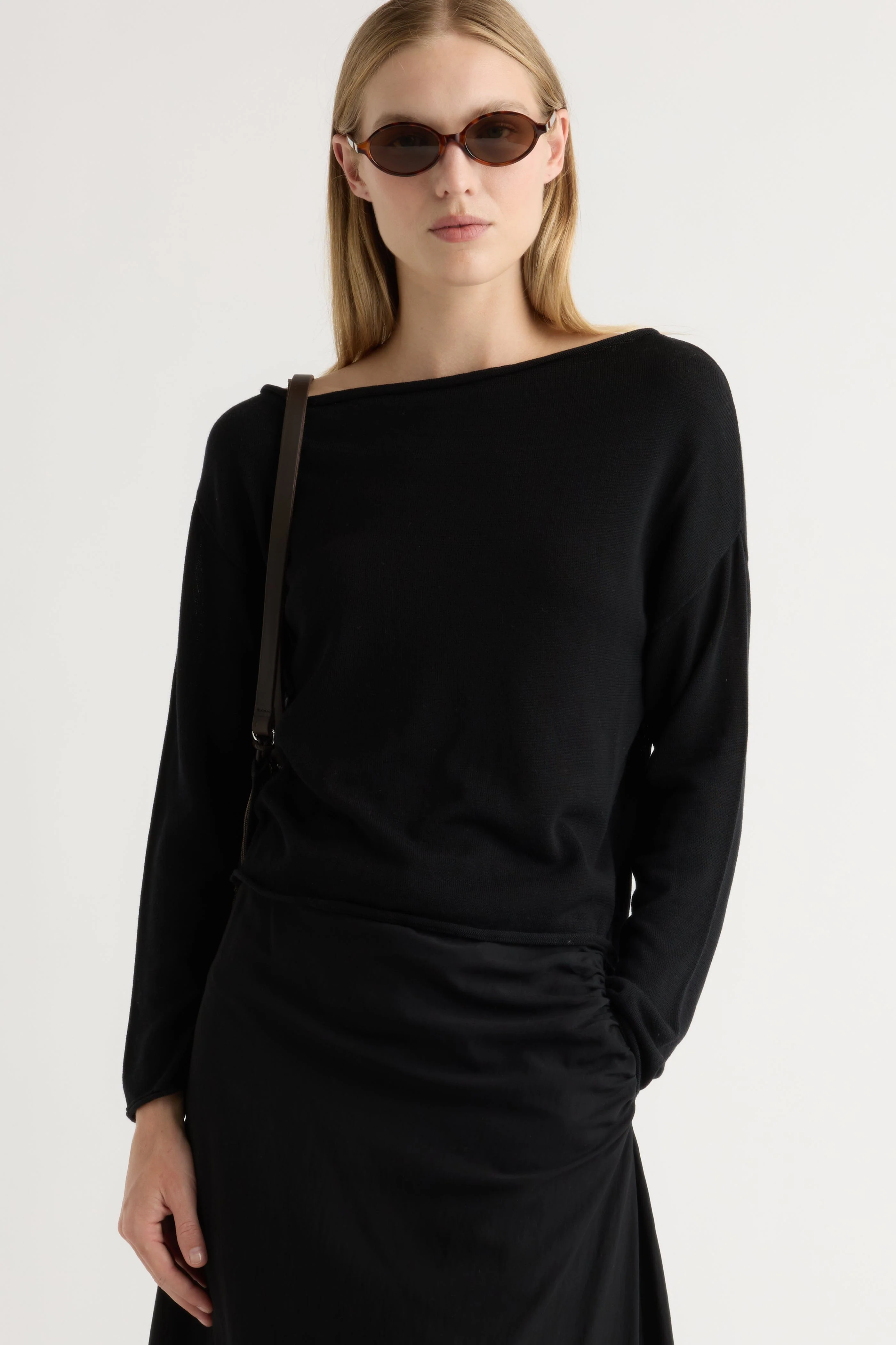 Hachi Tencel-Wool Off-Shoulder Sweater - Image 9
