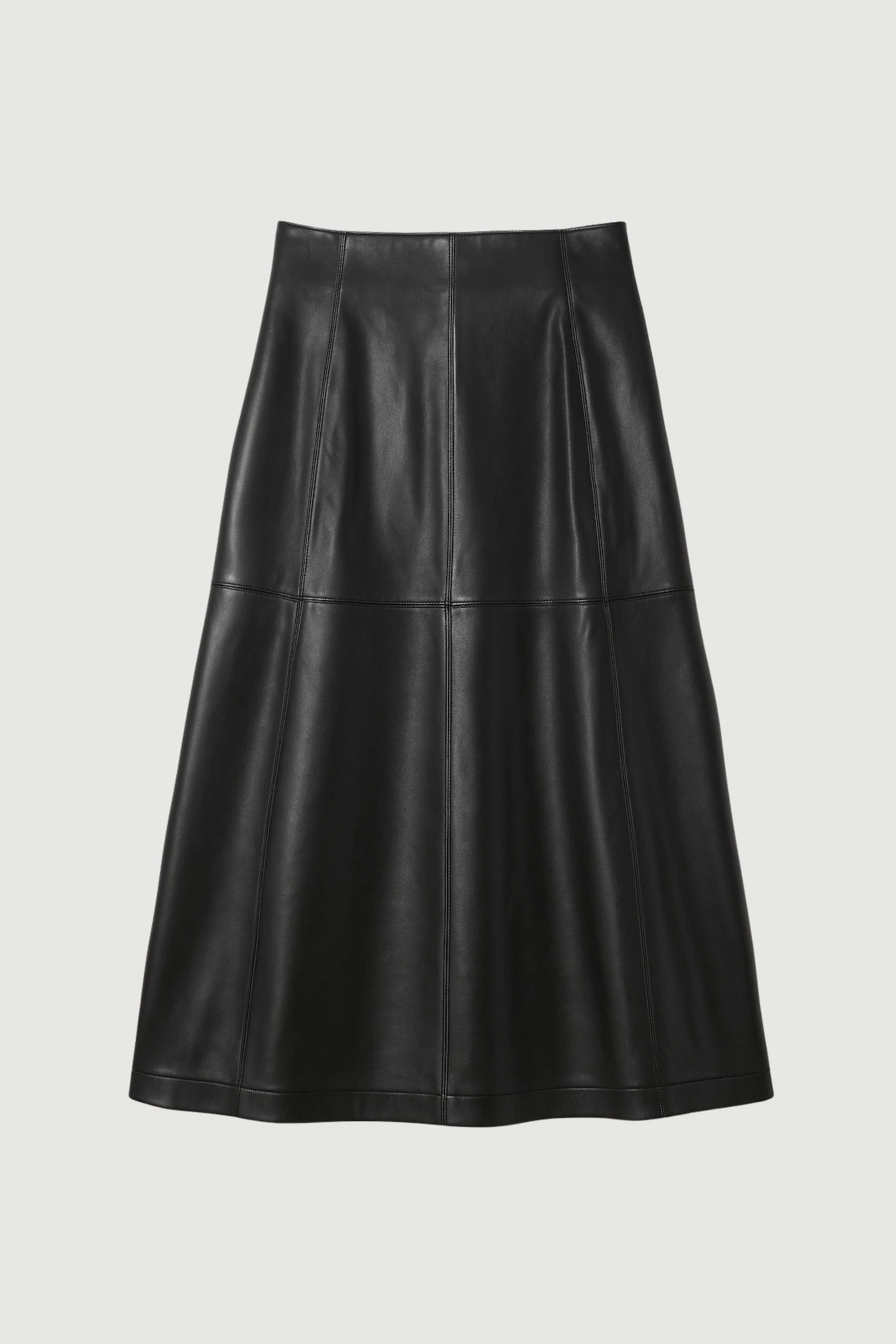 Harlow Vegan Leather Flare Skirt - Image 8