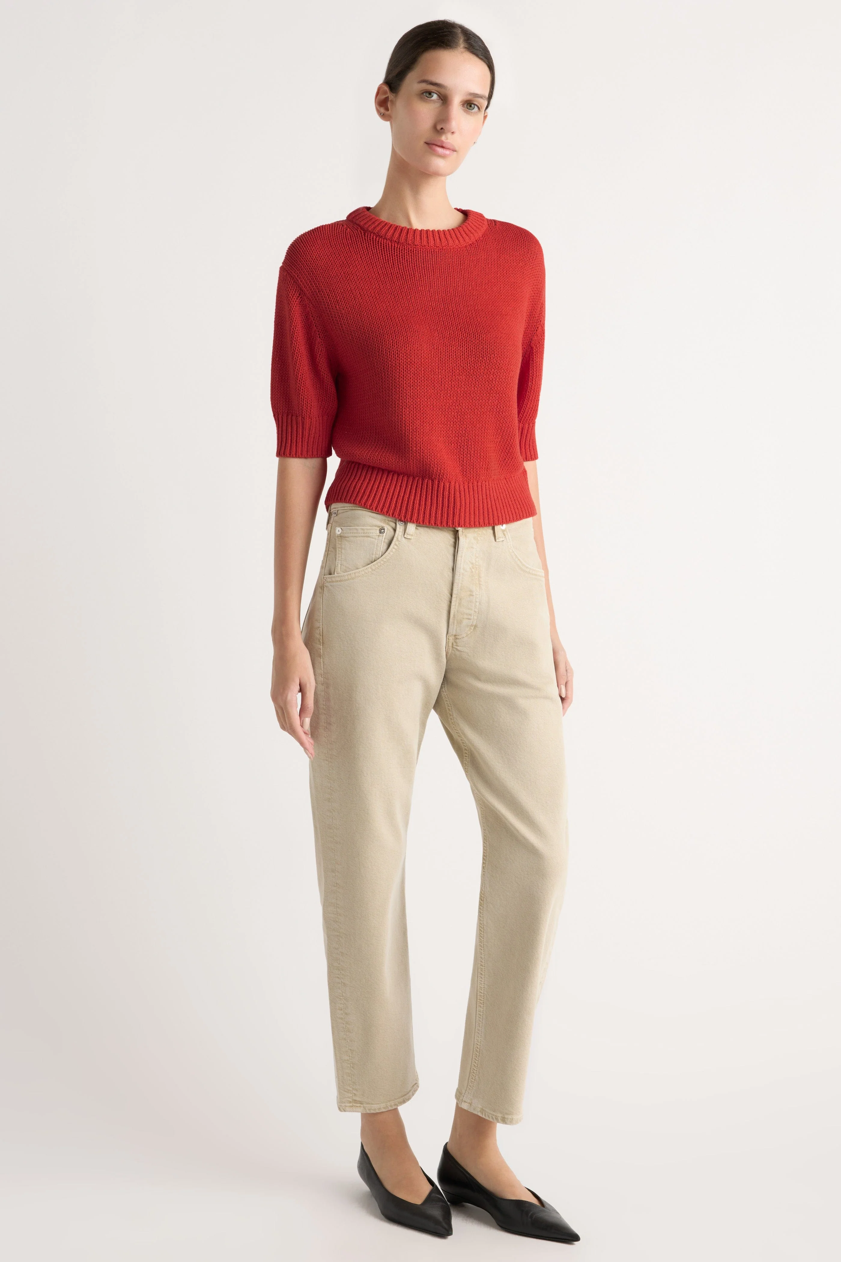 Heidi Pullover Short-Sleeve Knit Top - Image 4