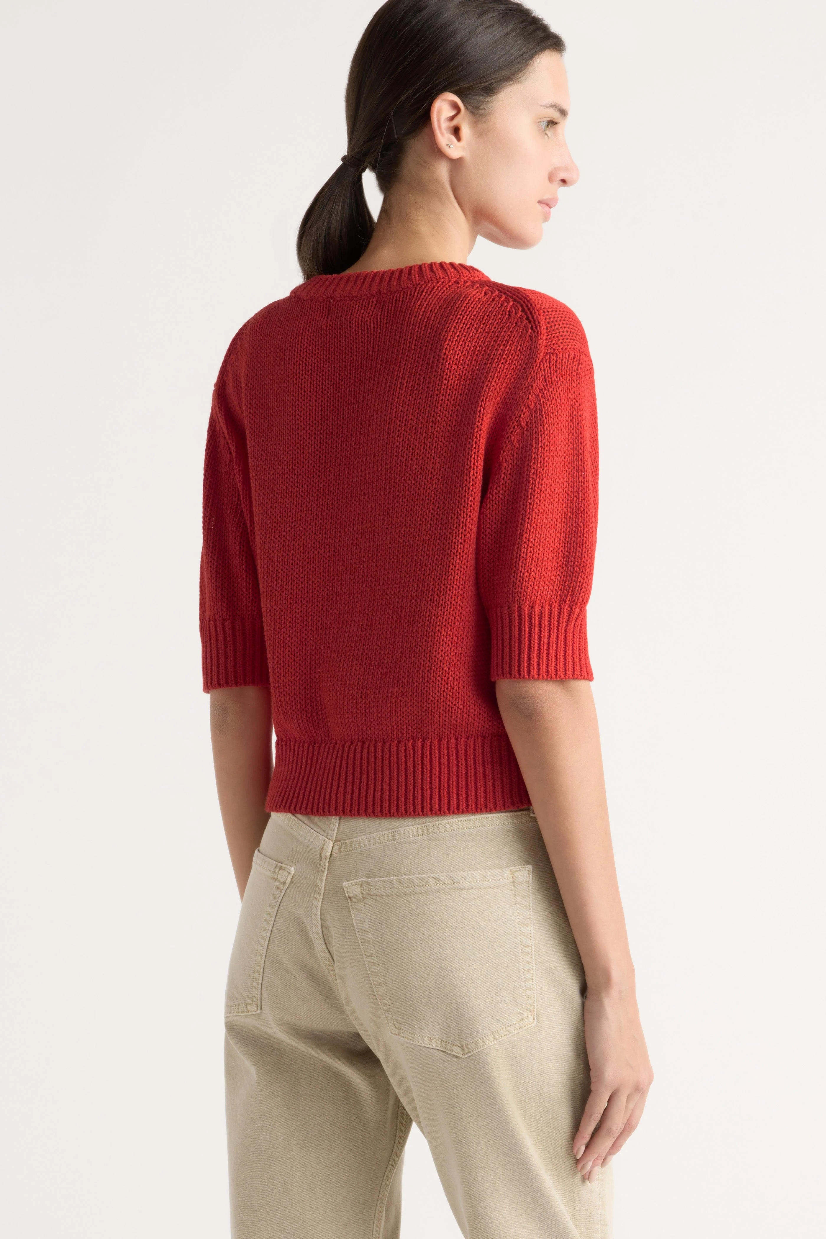 Heidi Pullover Short-Sleeve Knit Top - Image 6