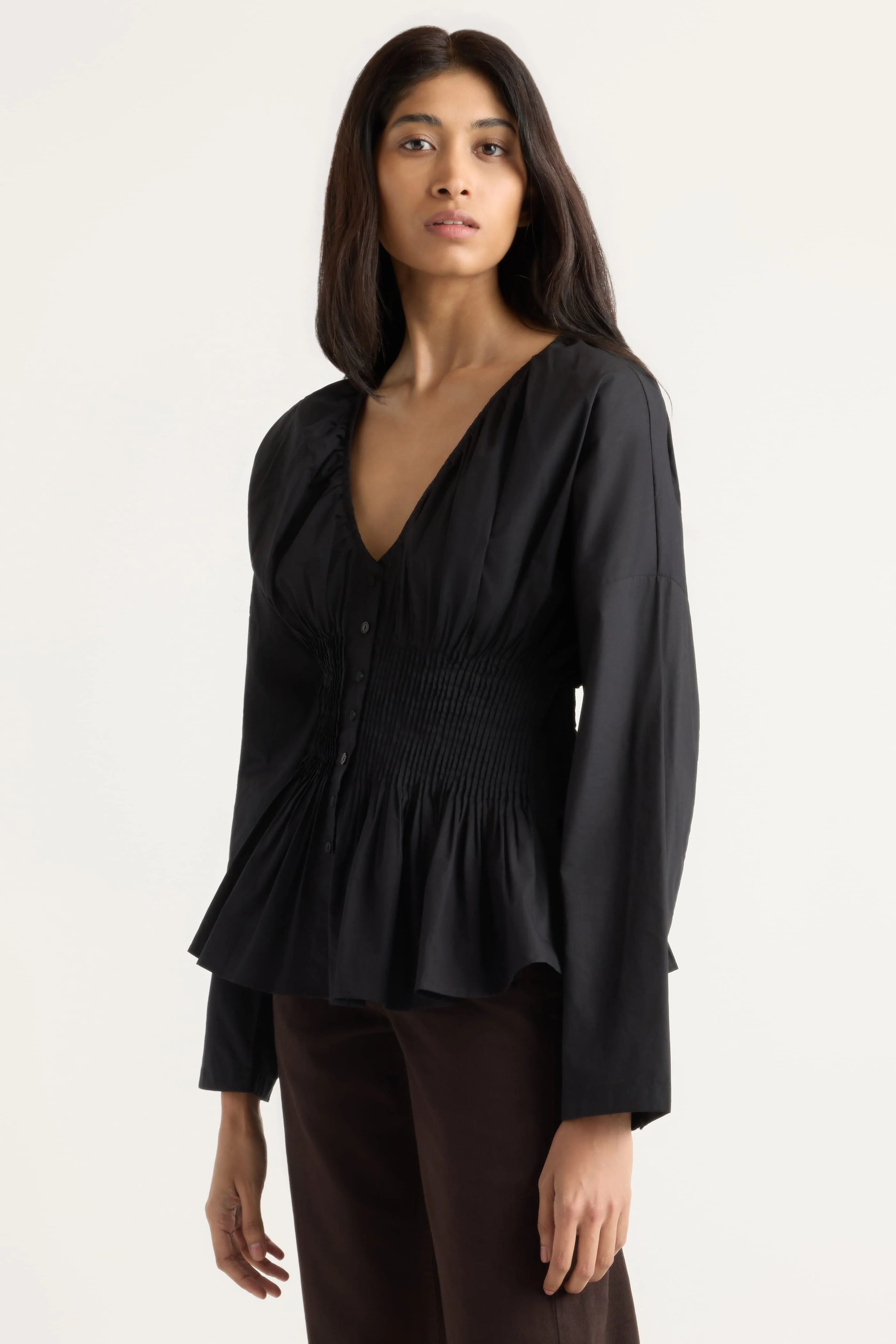 Hiroko Pleated Sculpted Blouse - Image 2
