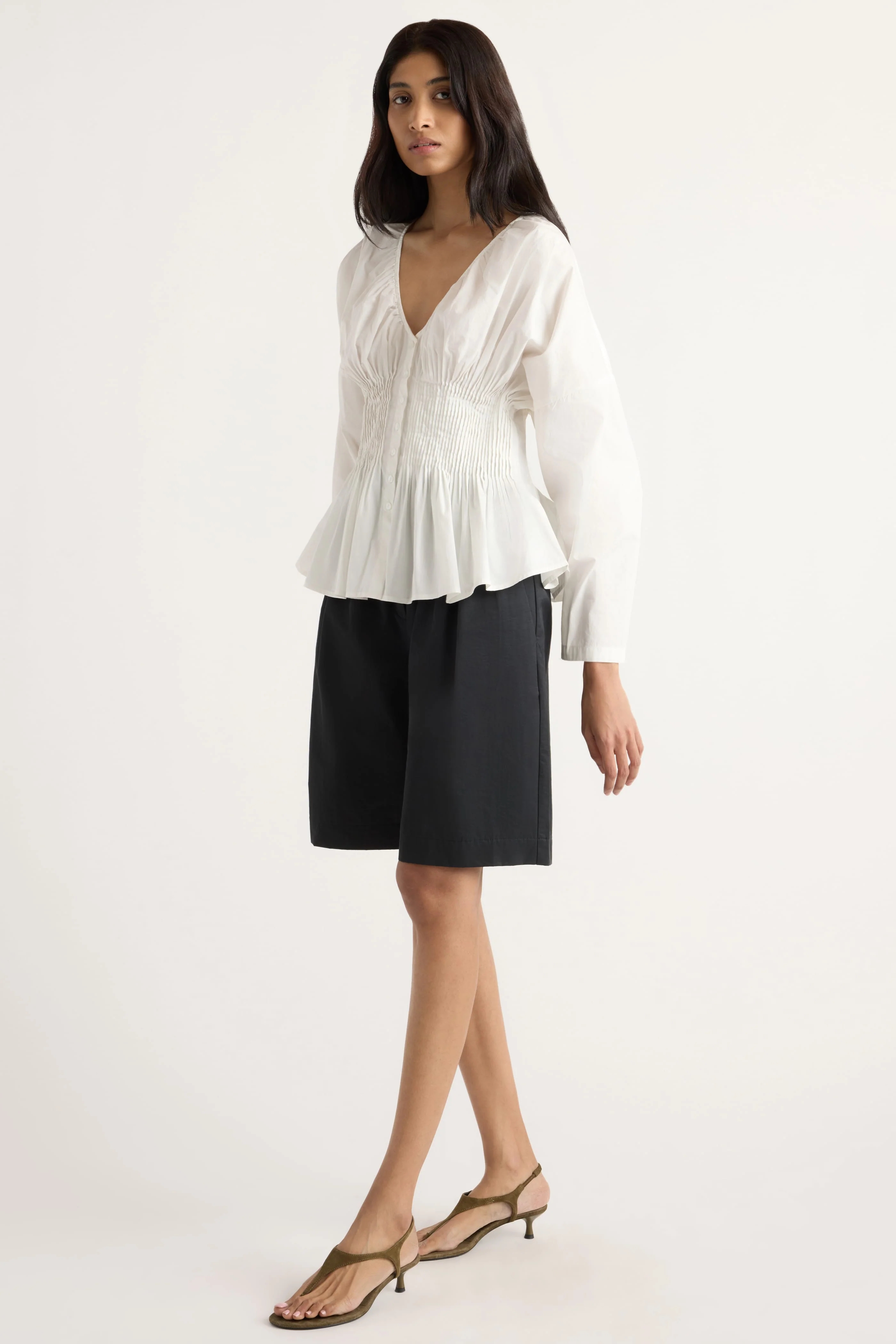 Hiroko Pleated Sculpted Blouse - Image 3