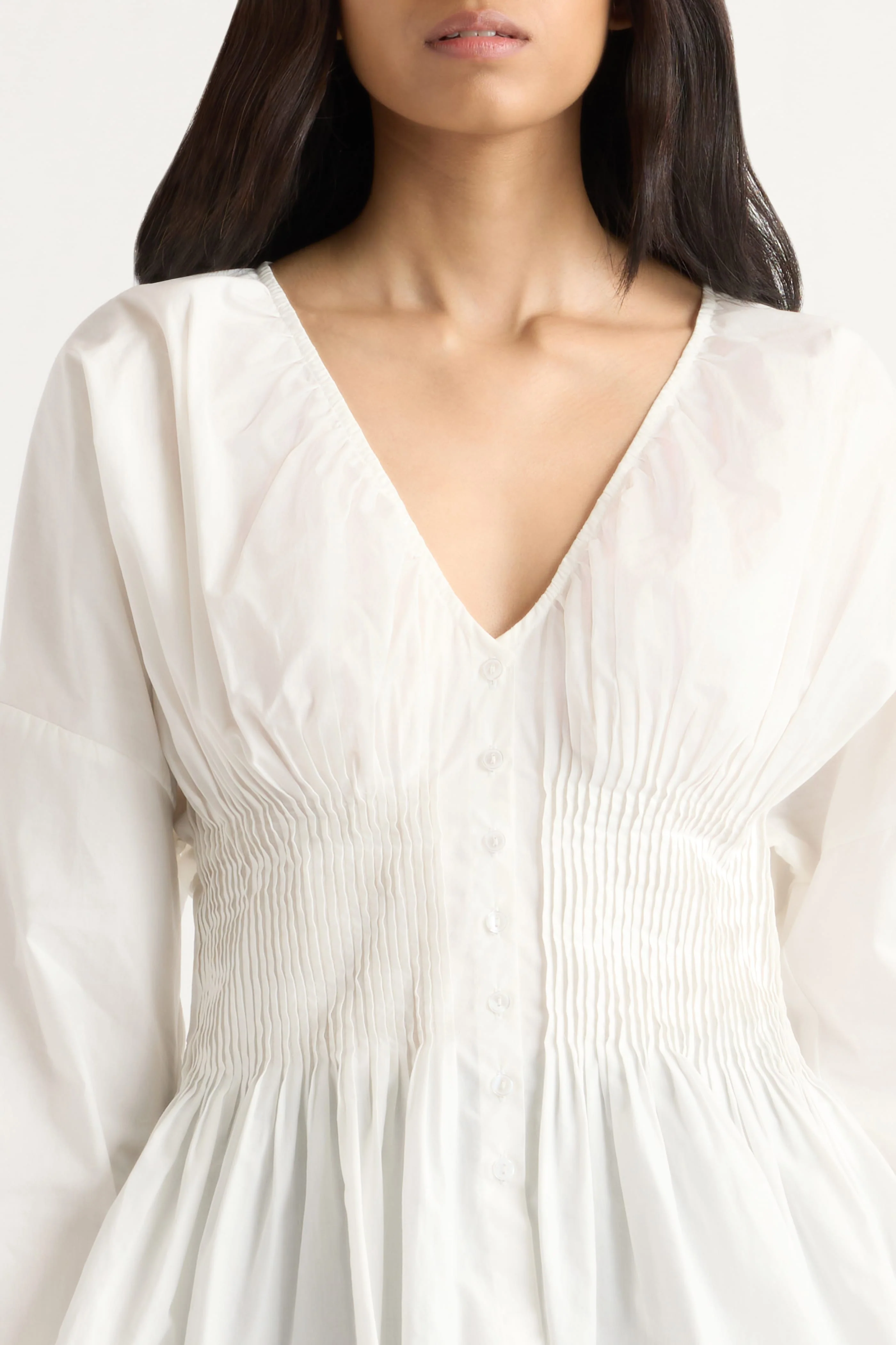 Hiroko Pleated Sculpted Blouse - Image 4