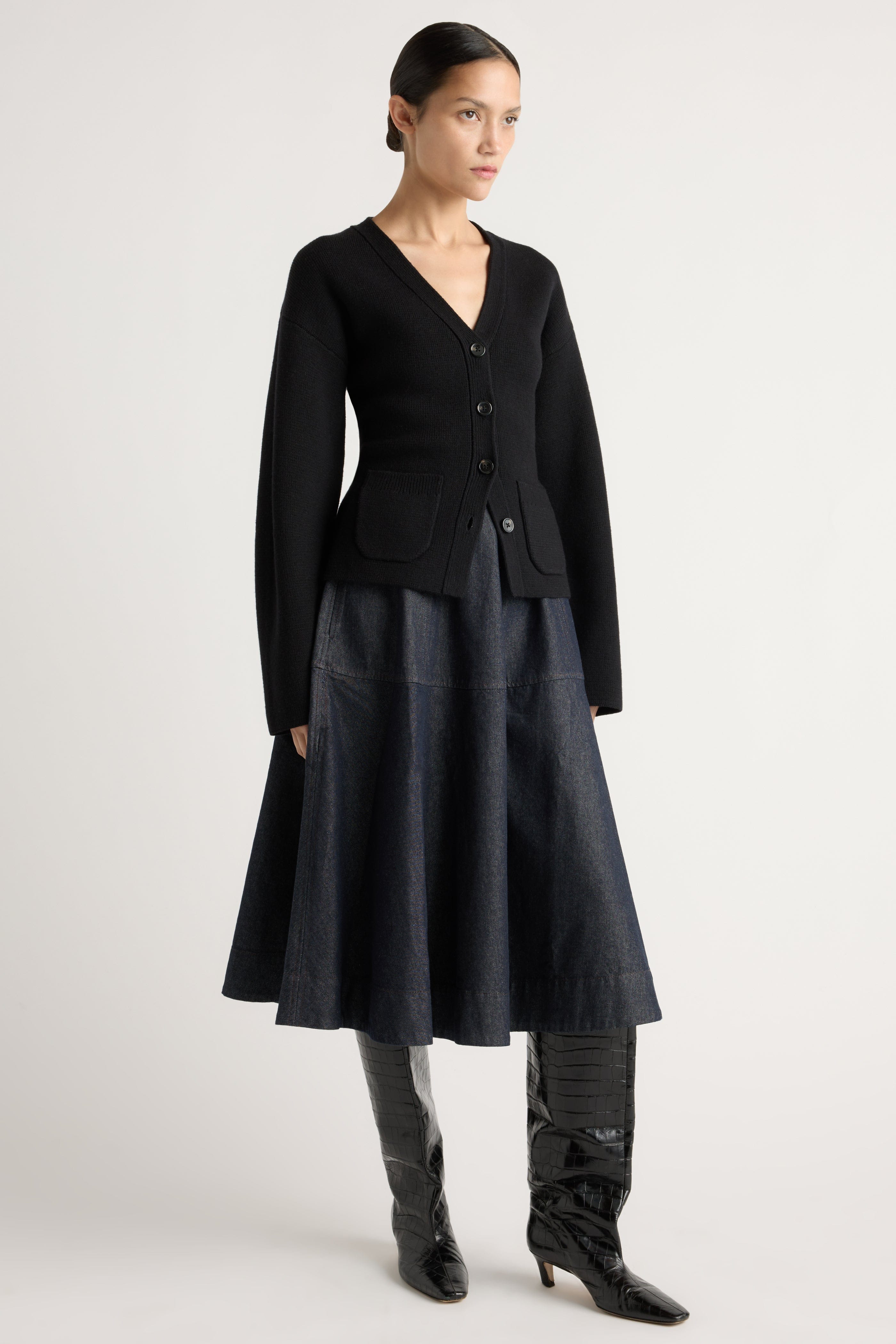 Hyejin A-Line Denim Skirt - Image 5