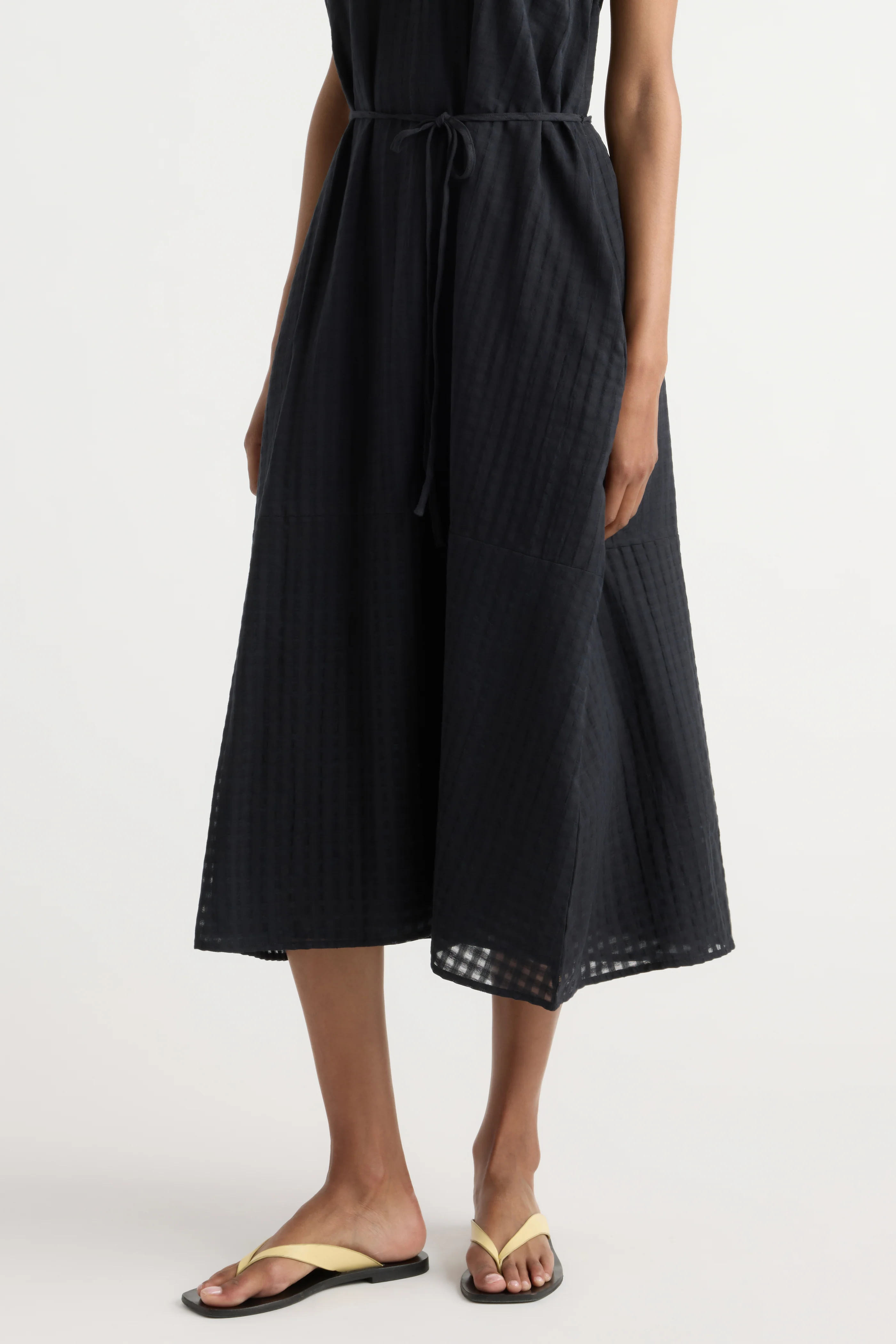 Imogen Organic Cotton U-Neck Gingham Dress - Image 5