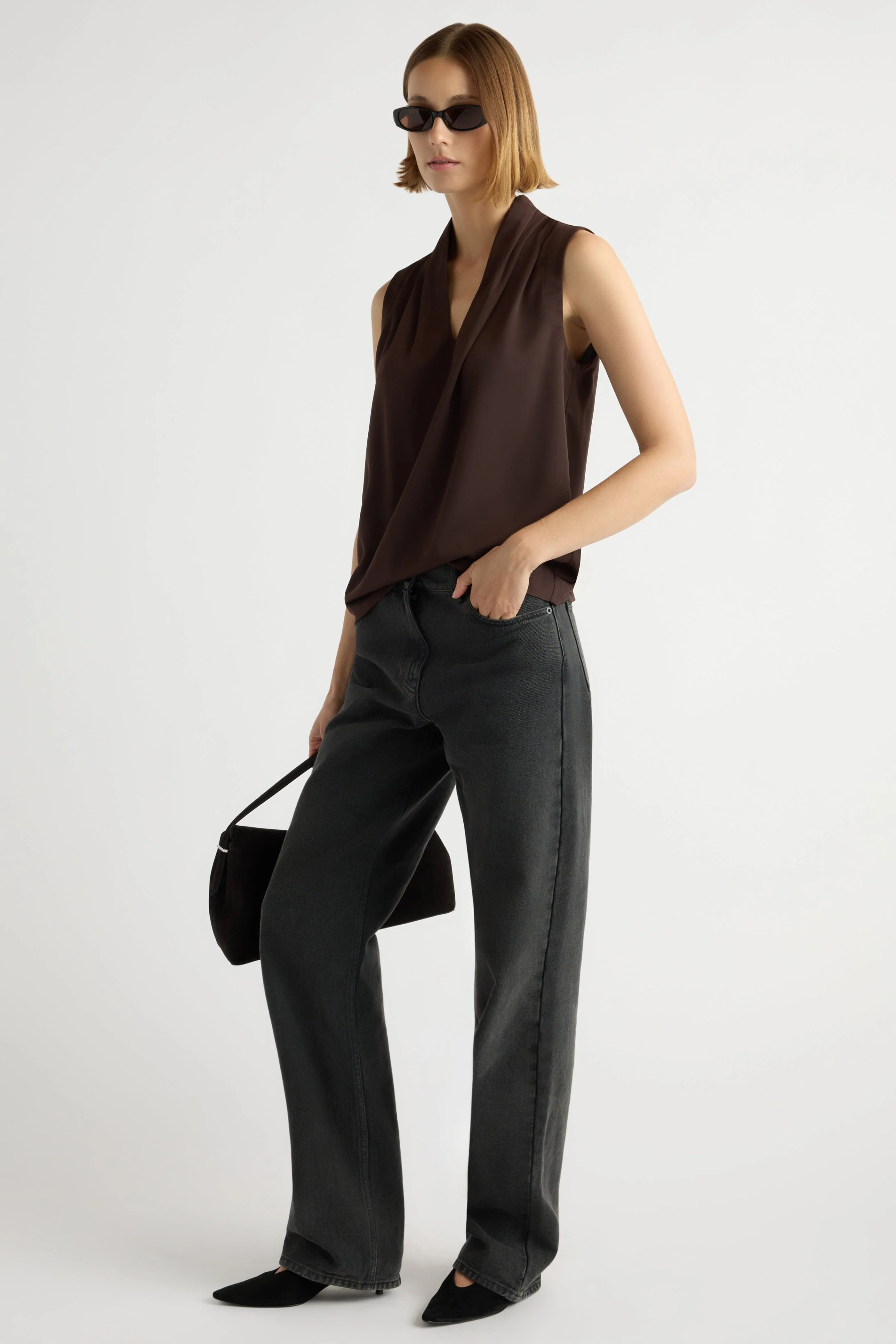 Jae V-Neck Sleeveless Blouse - Image 5