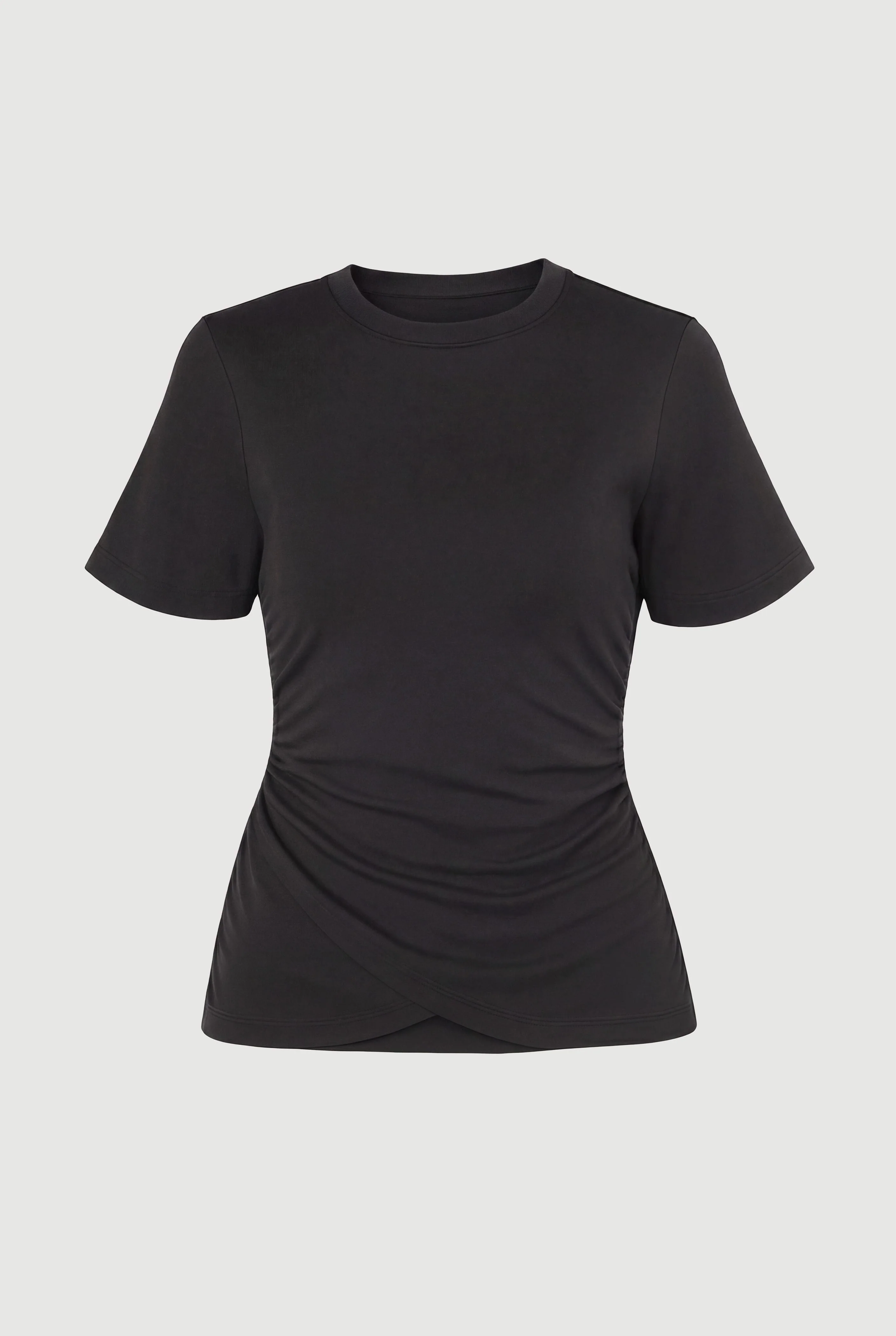 Janette Front-Wrap Jersey Tee - Image 7