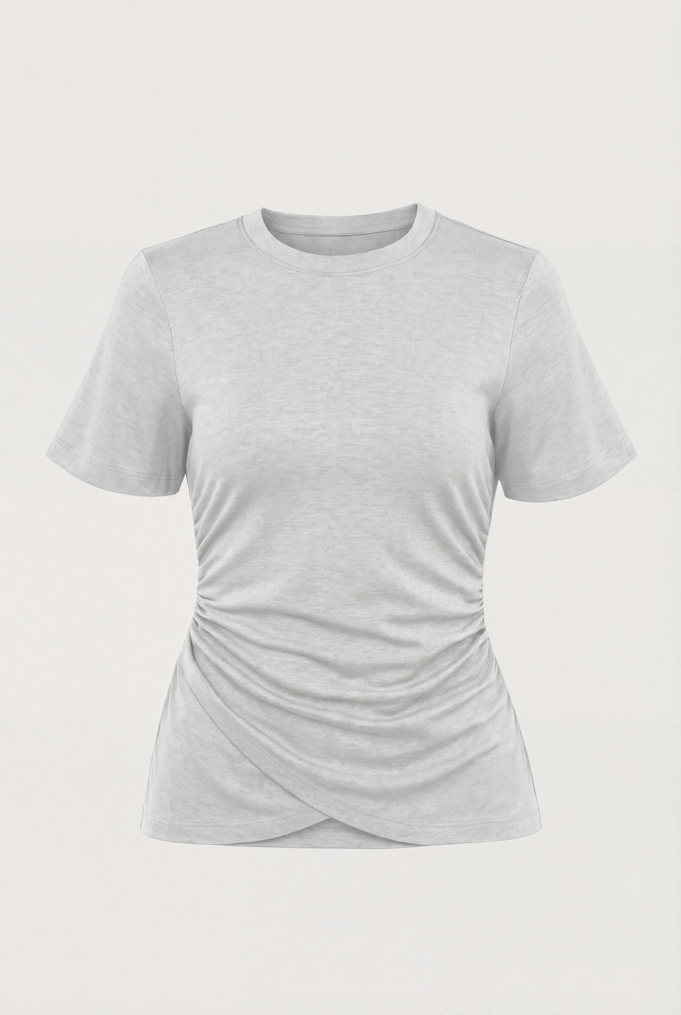 Janette Front-Wrap Jersey Tee - Image 7
