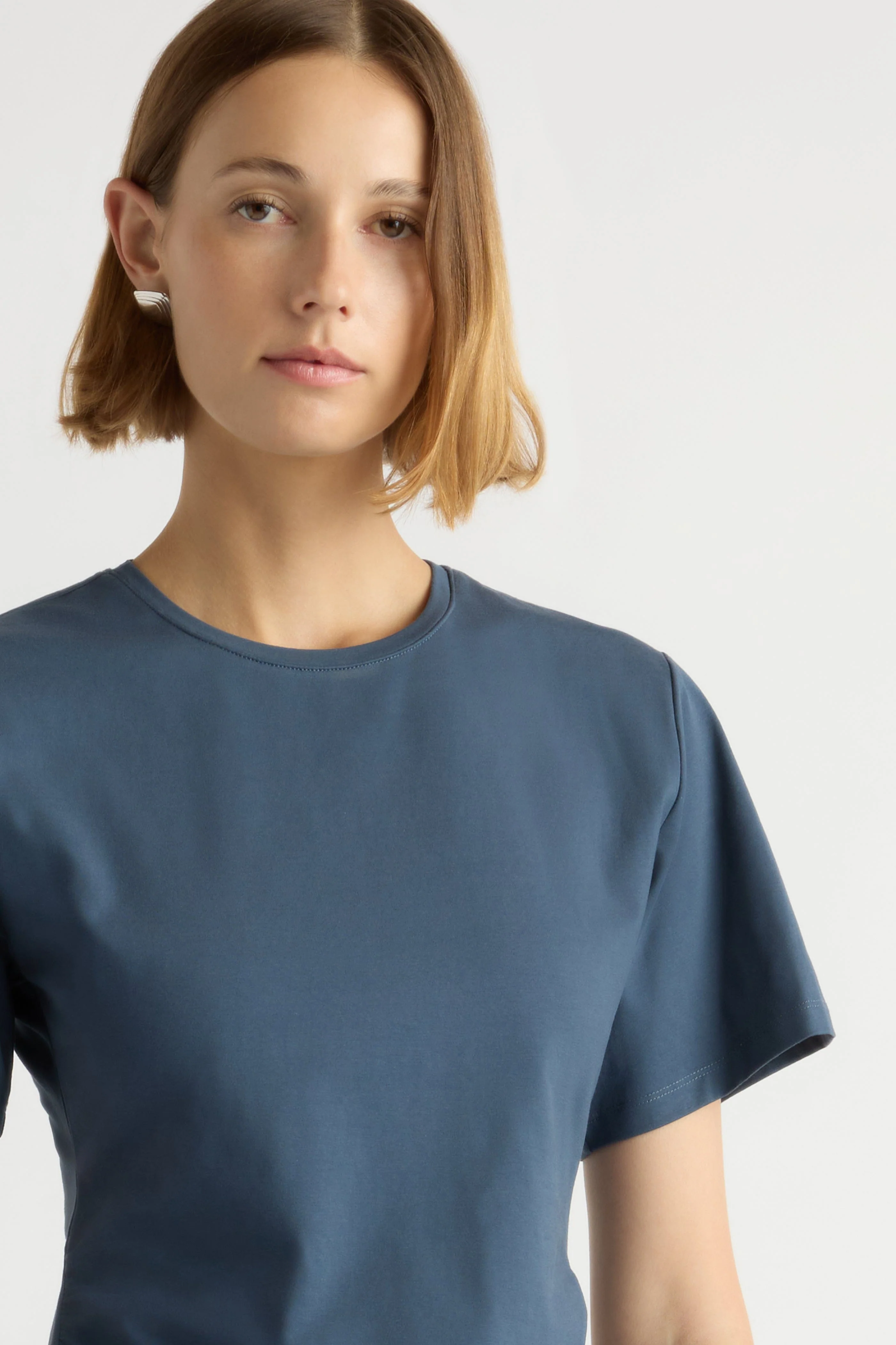 Janette Front-Wrap Jersey Tee - Image 5