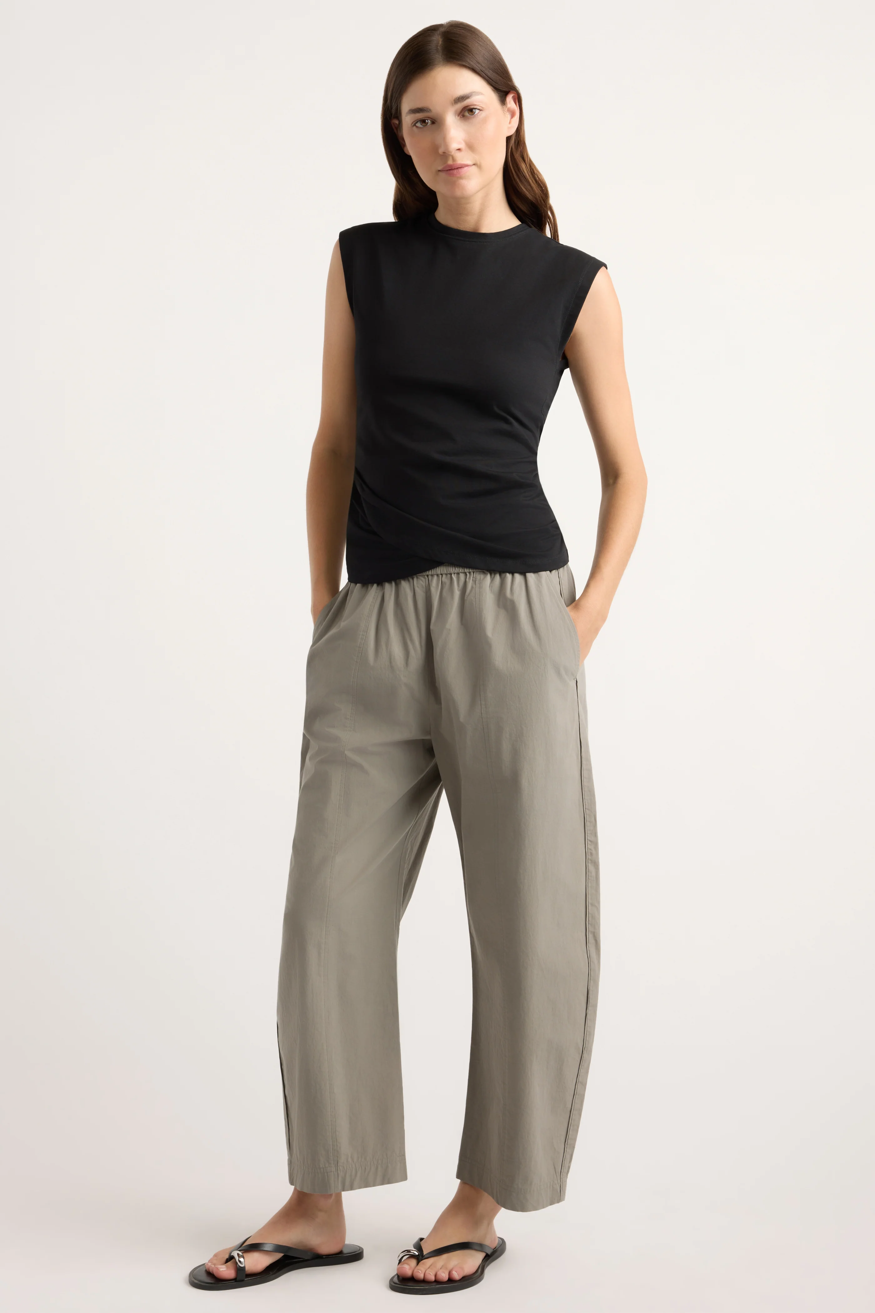 Jensen Front-Wrap Jersey Tee - Image 3
