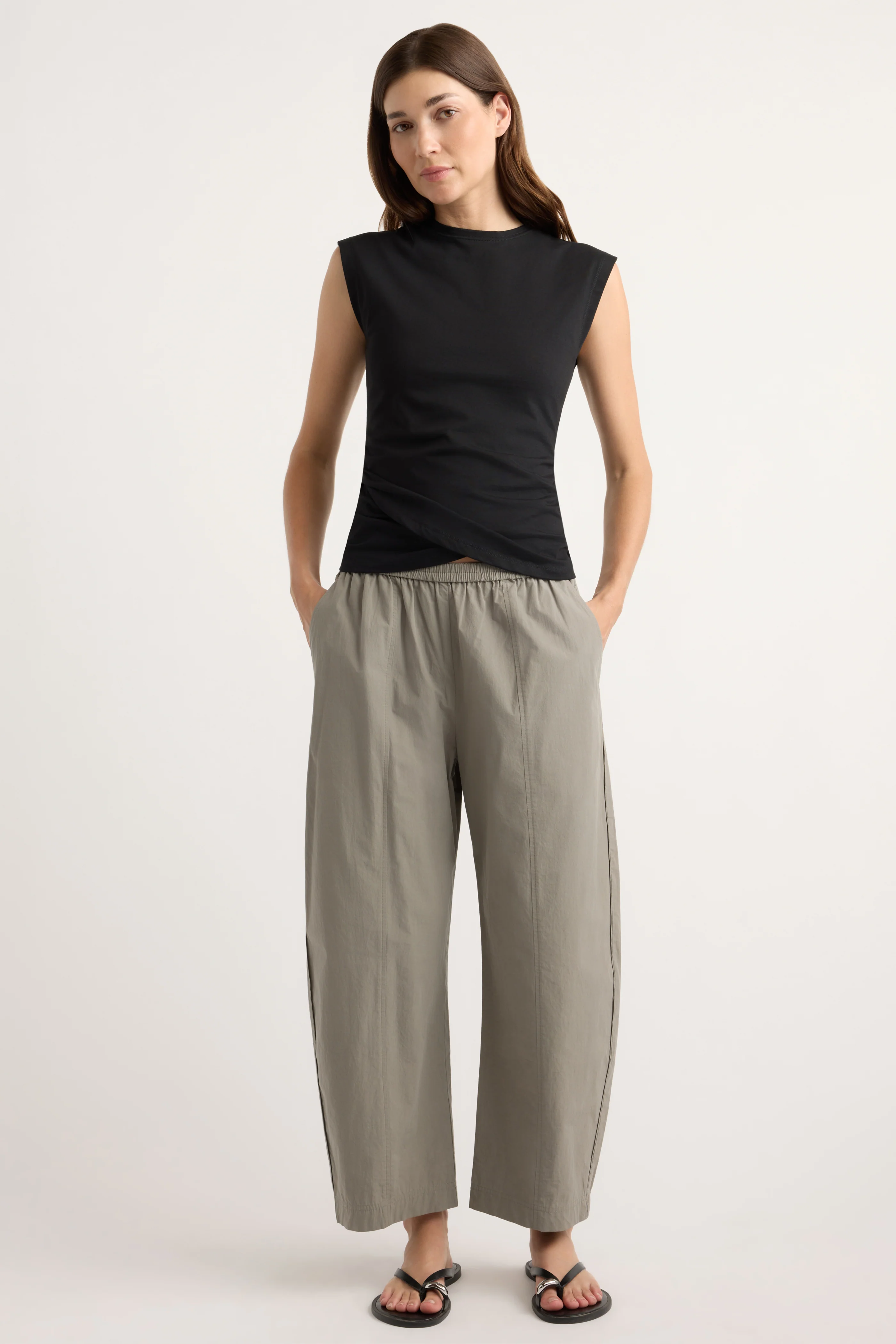 Jensen Front-Wrap Jersey Tee - Image 4