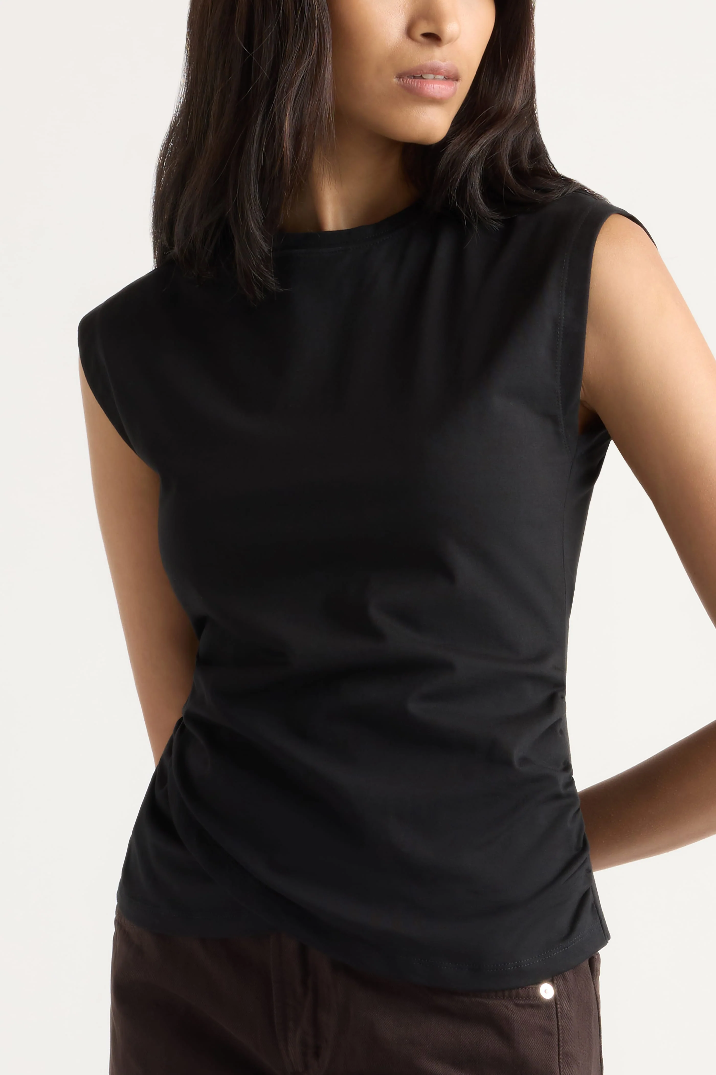 Jensen Front-Wrap Jersey Tee - Image 8