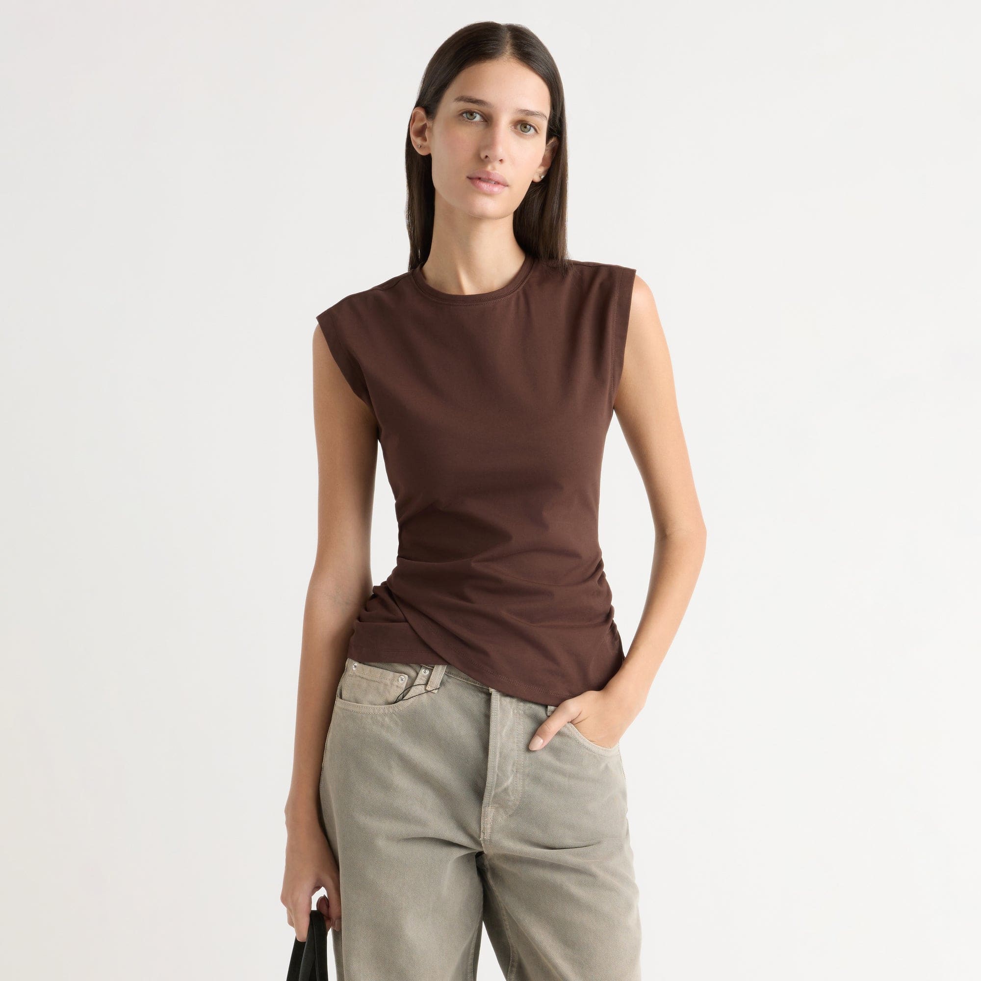 Jensen Front-Wrap Jersey Tee