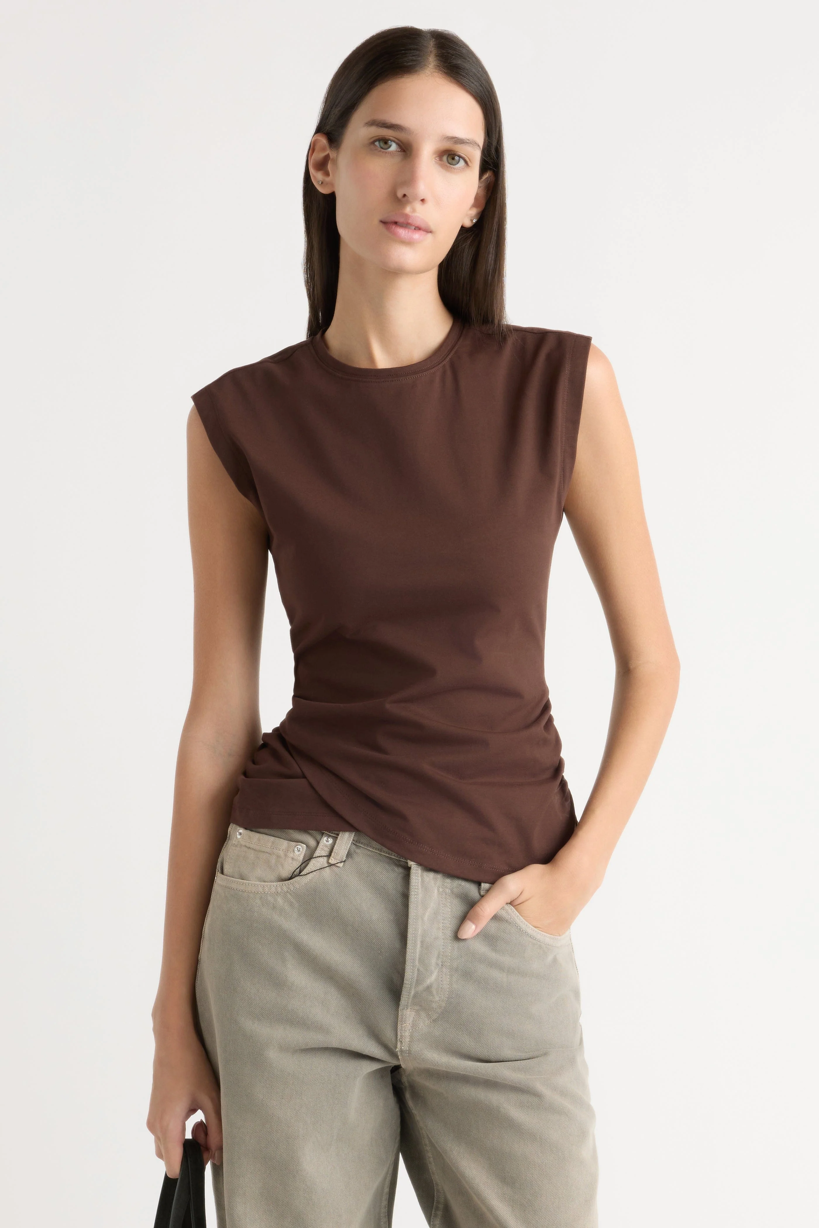 Jensen Front-Wrap Jersey Tee - Image 2
