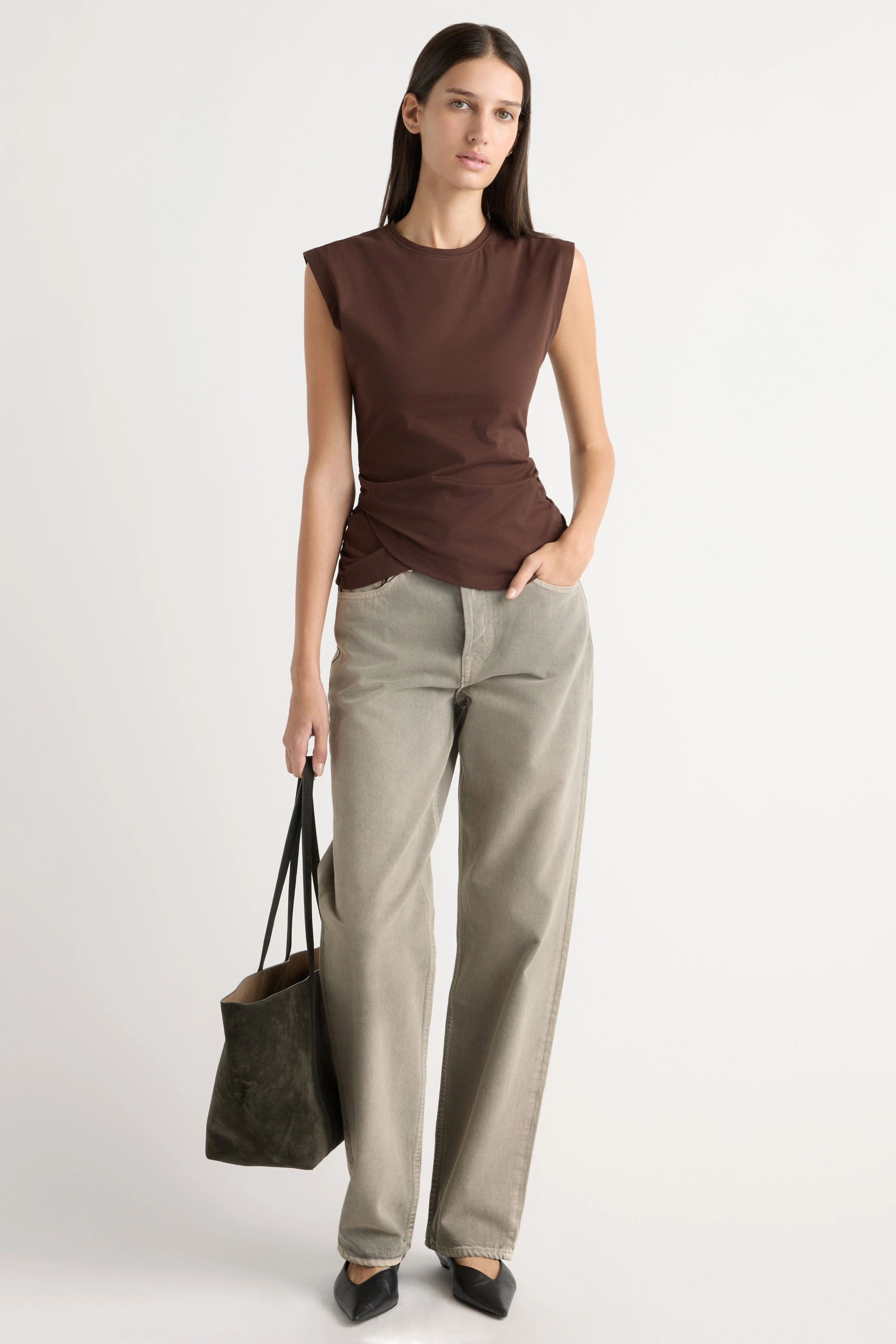 Jensen Front-Wrap Jersey Tee - Image 3