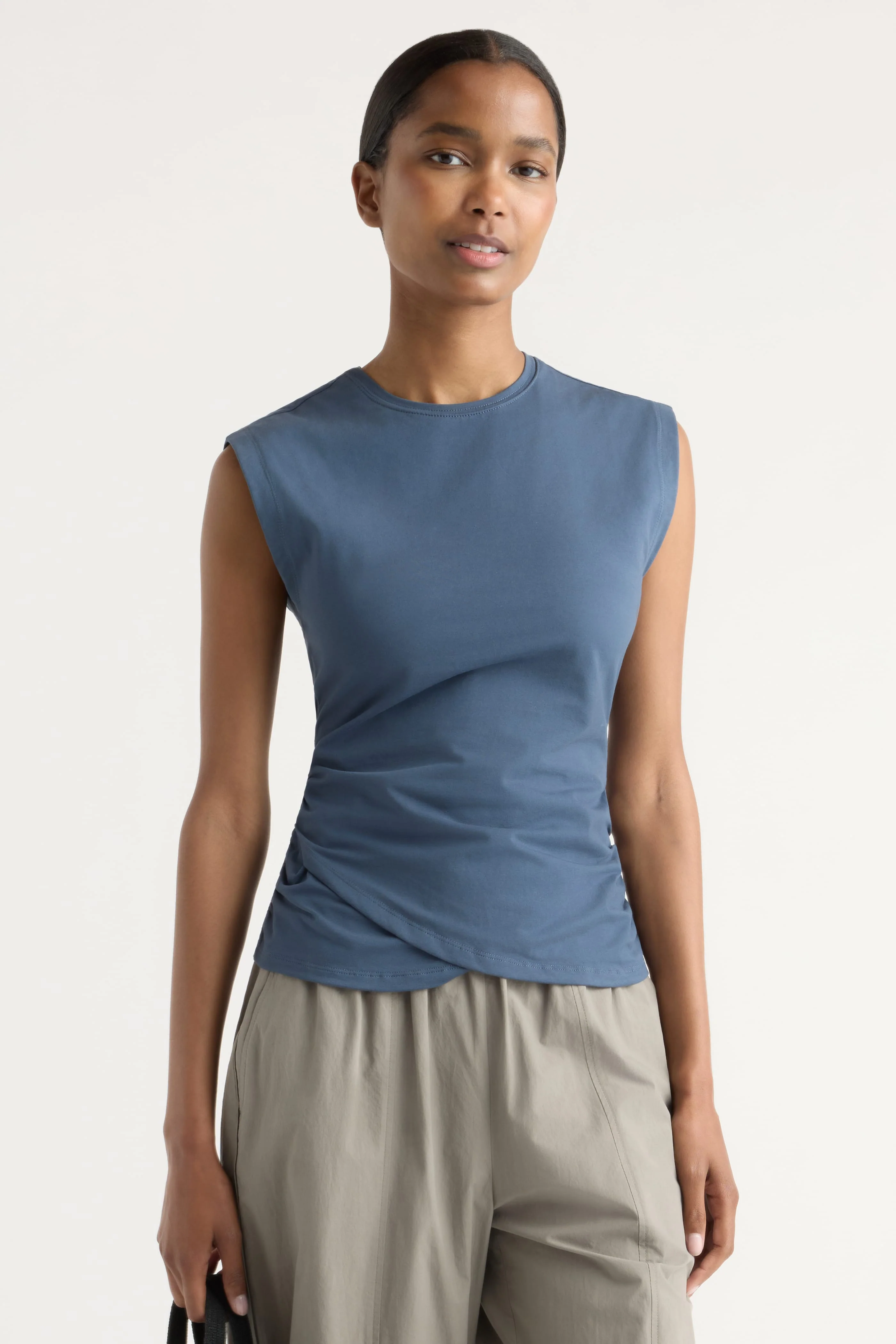 Jensen Front-Wrap Jersey Tee - Image 2