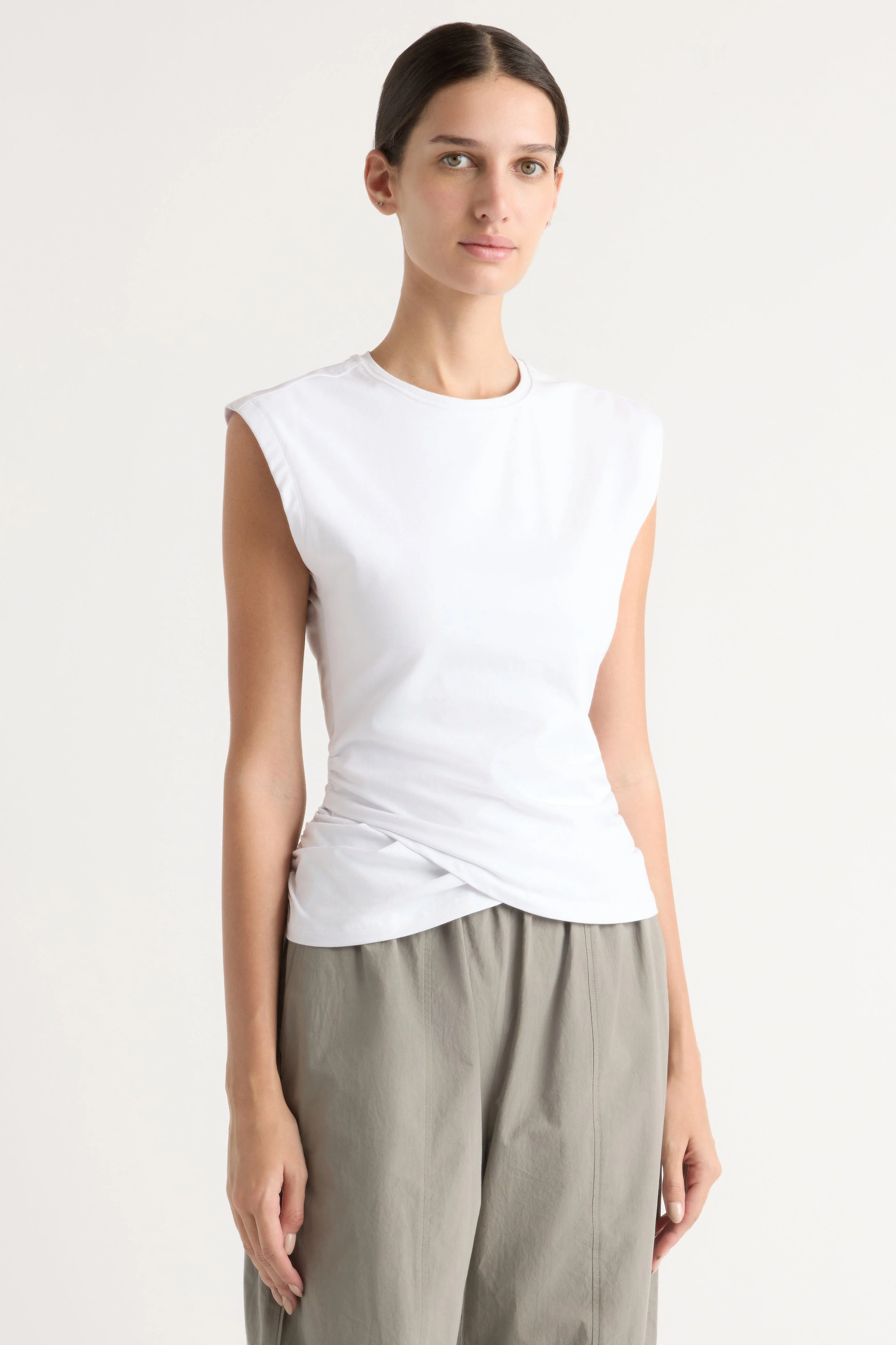 Jensen Front-Wrap Jersey Tee - Image 2