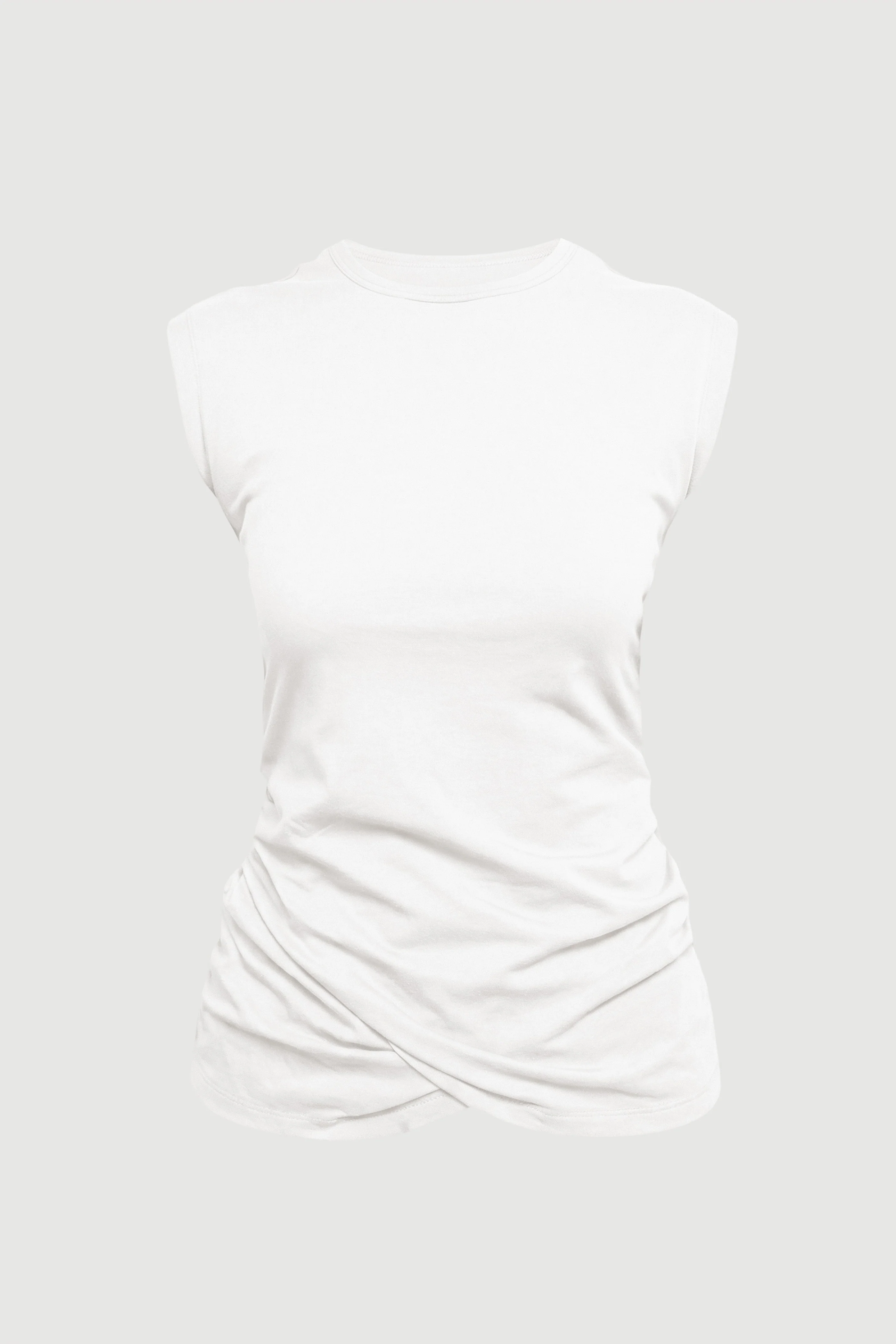 Jensen Front-Wrap Jersey Tee - Image 7