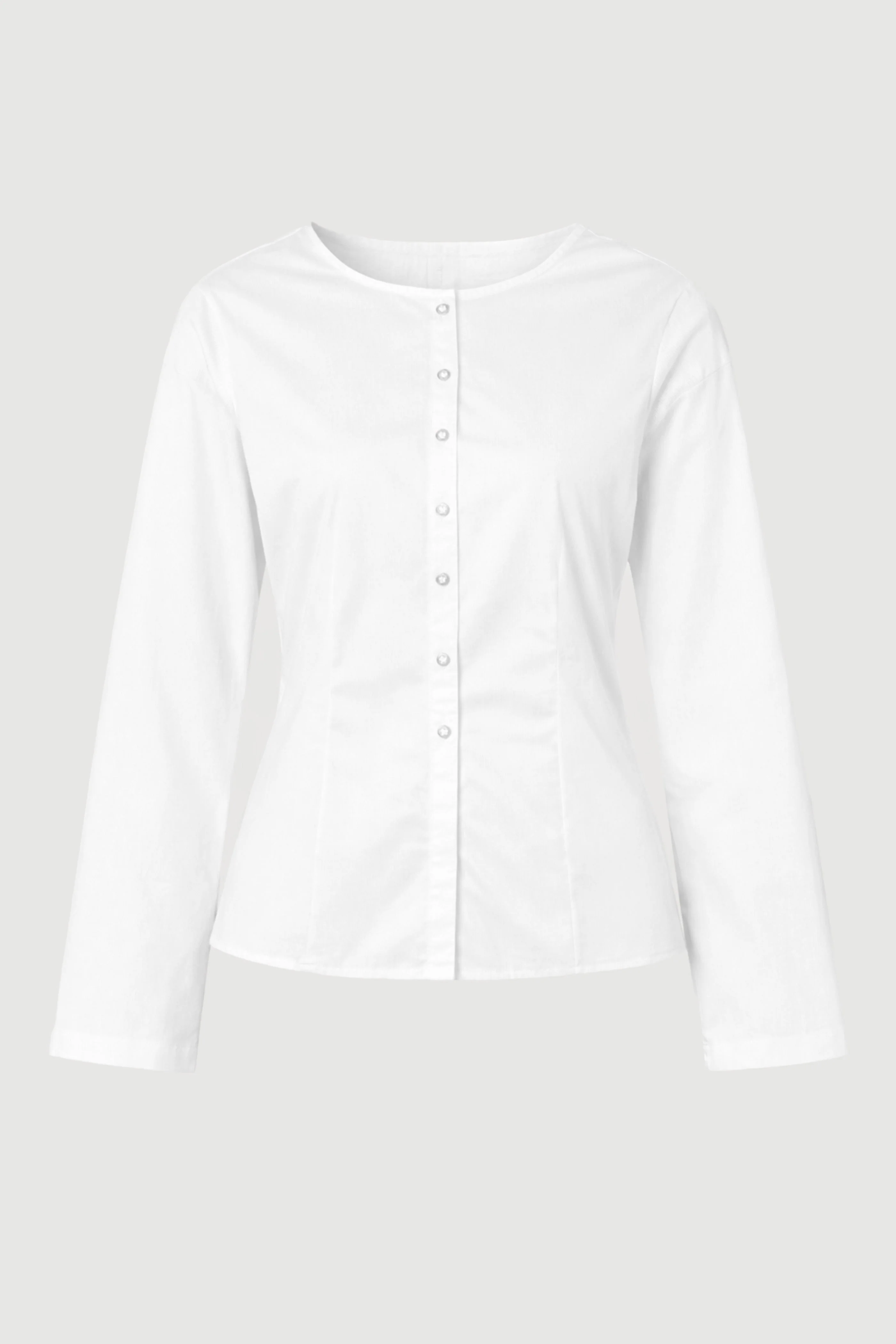 Jinsol Cinch-Waist Cotton Poplin Blouse - Image 8